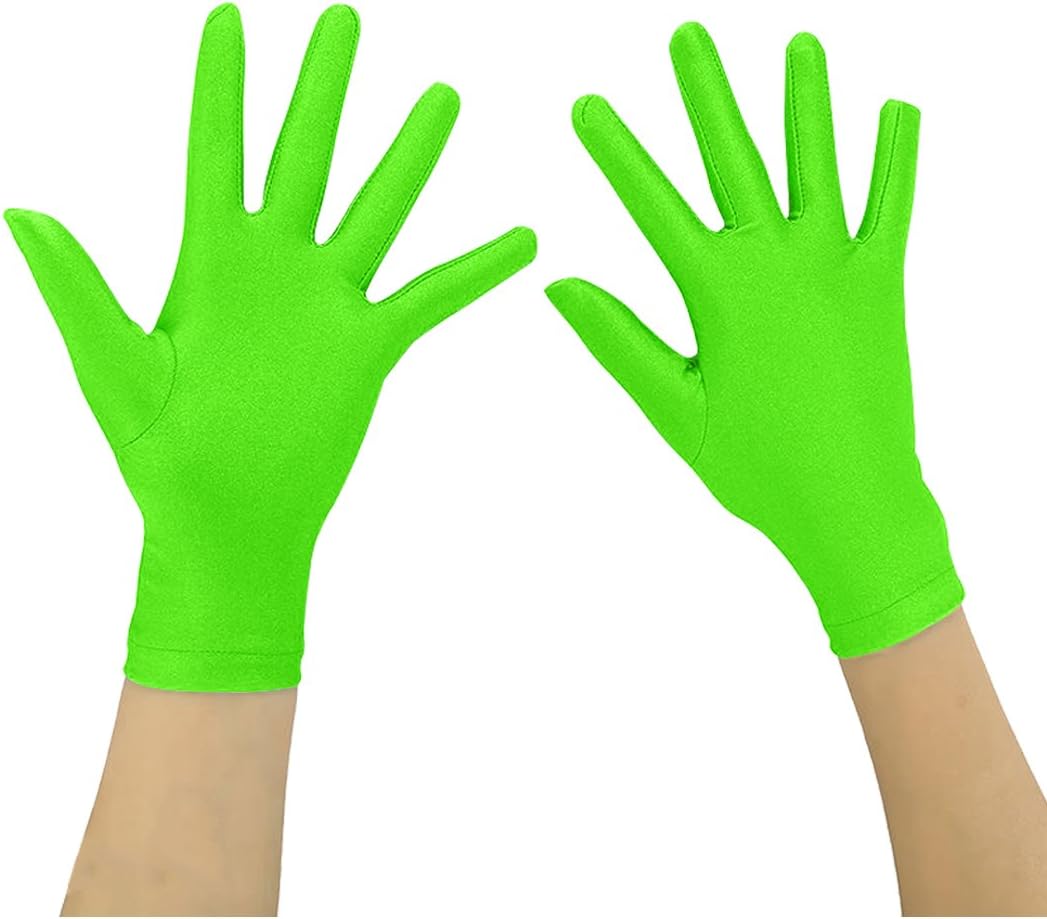 Ensnovo Wrist Length Spandex Full Finger Gloves 5-18Y