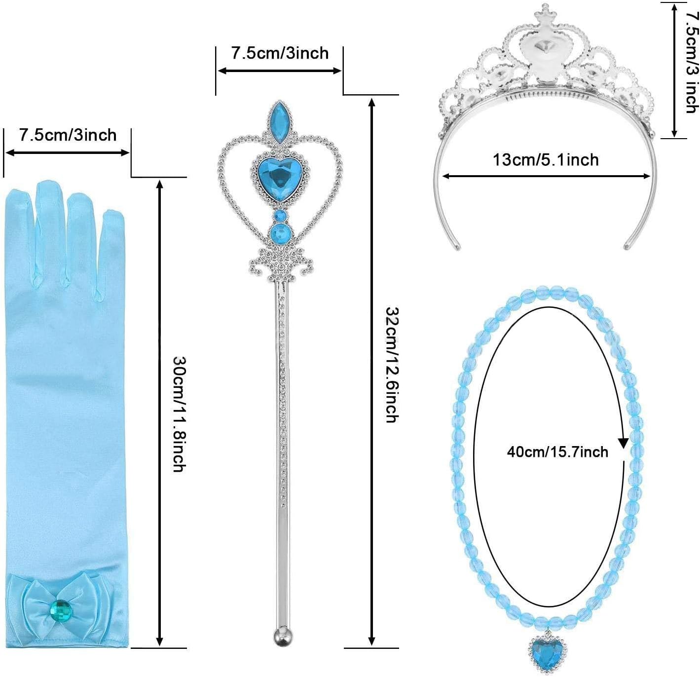 Princess cosplay accessories set for girls perfect for princess events
