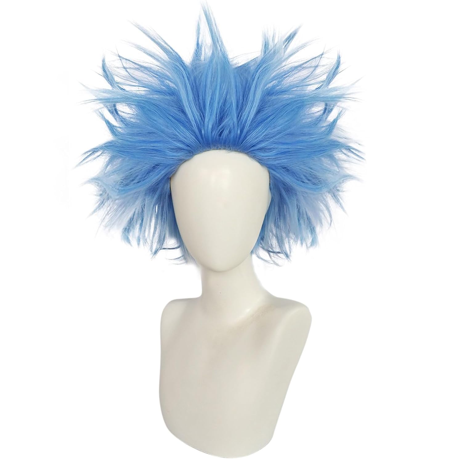 Perfect for Anime Fans - Spiky Blue Wig for Character Cosplays