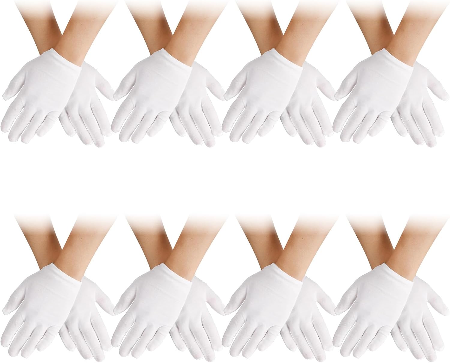 White Gloves for Kids - Stretchy Reliable
