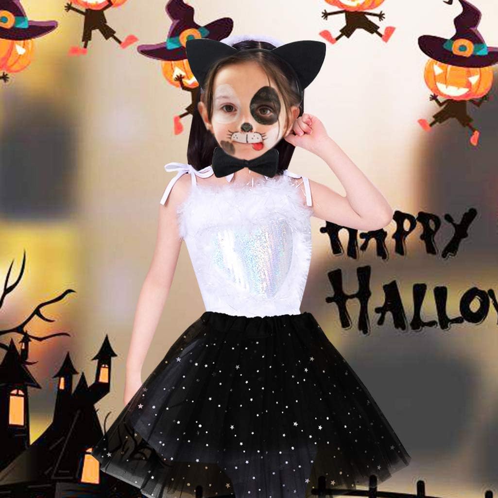 Dxhycc Halloween Handmade Black Cat Costume Set