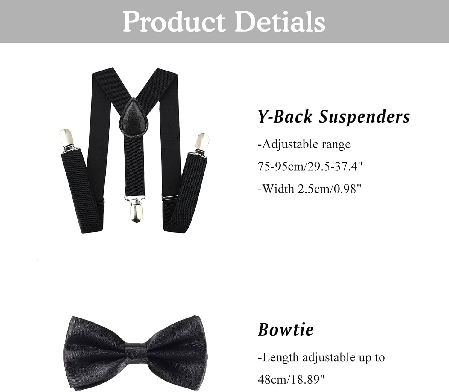 Kids 100 Day School Costume Set for Boys 1920s Grandpa Accessories
