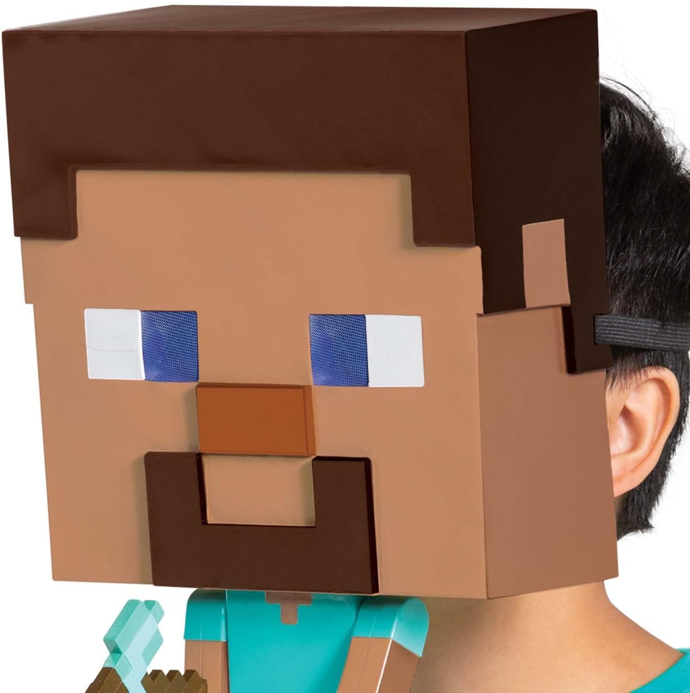 Disguise Minecraft Steve Mask for Kids Official Mega Steve Costume