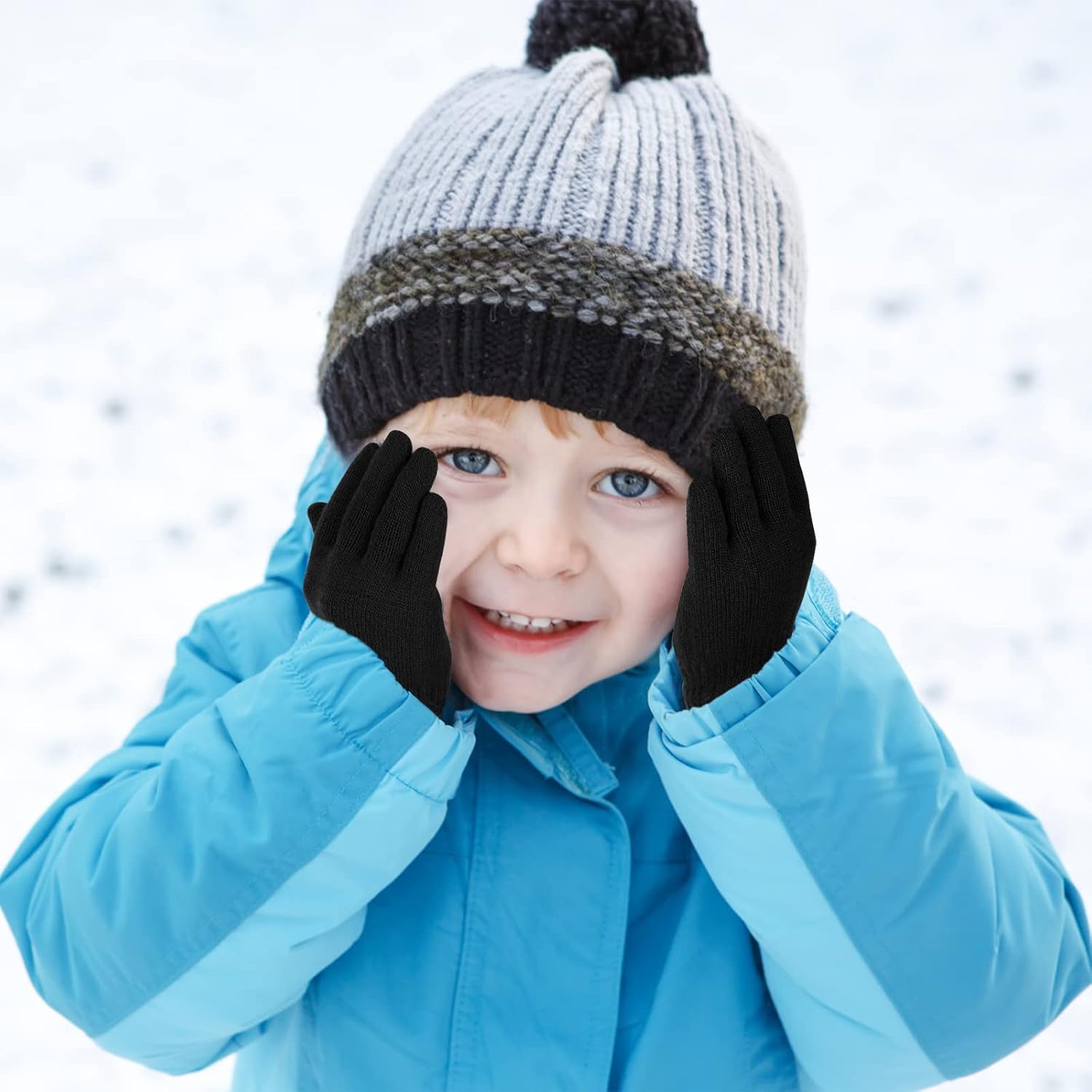 ONESING 6 Pair Baby Gloves Toddler Gloves Winter