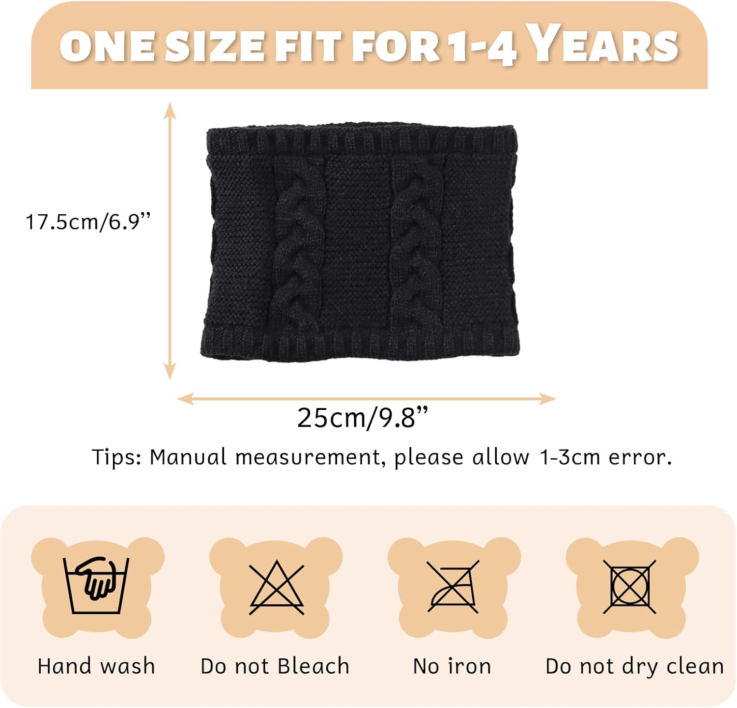 OMUKY Kids Knitted Neck Warmer Scarf for Toddler