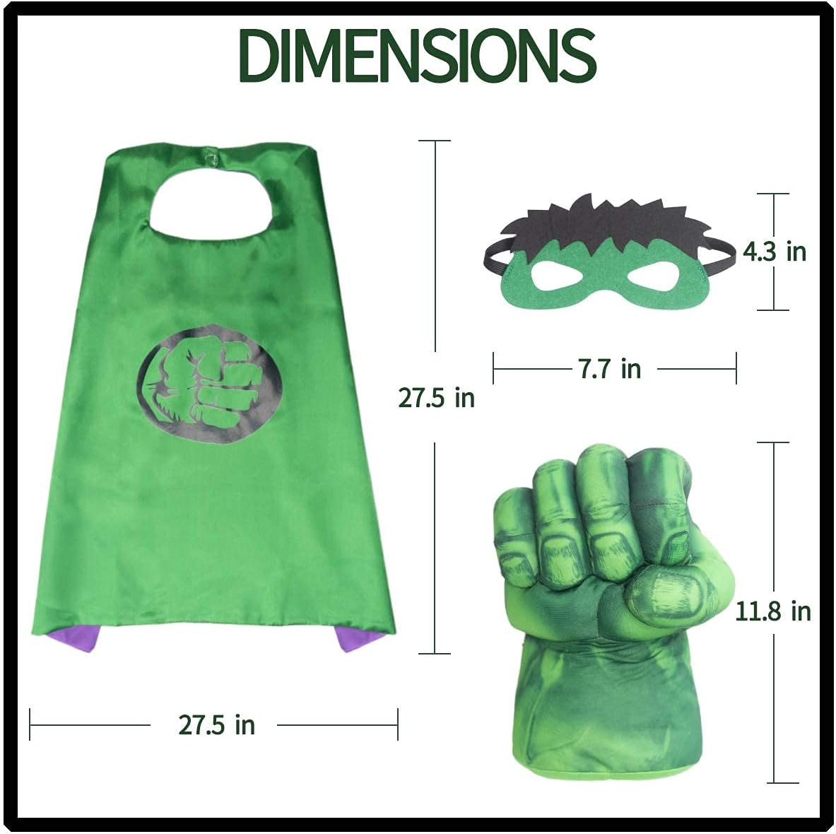 Hulk Superhero Kids Costume Complete Set