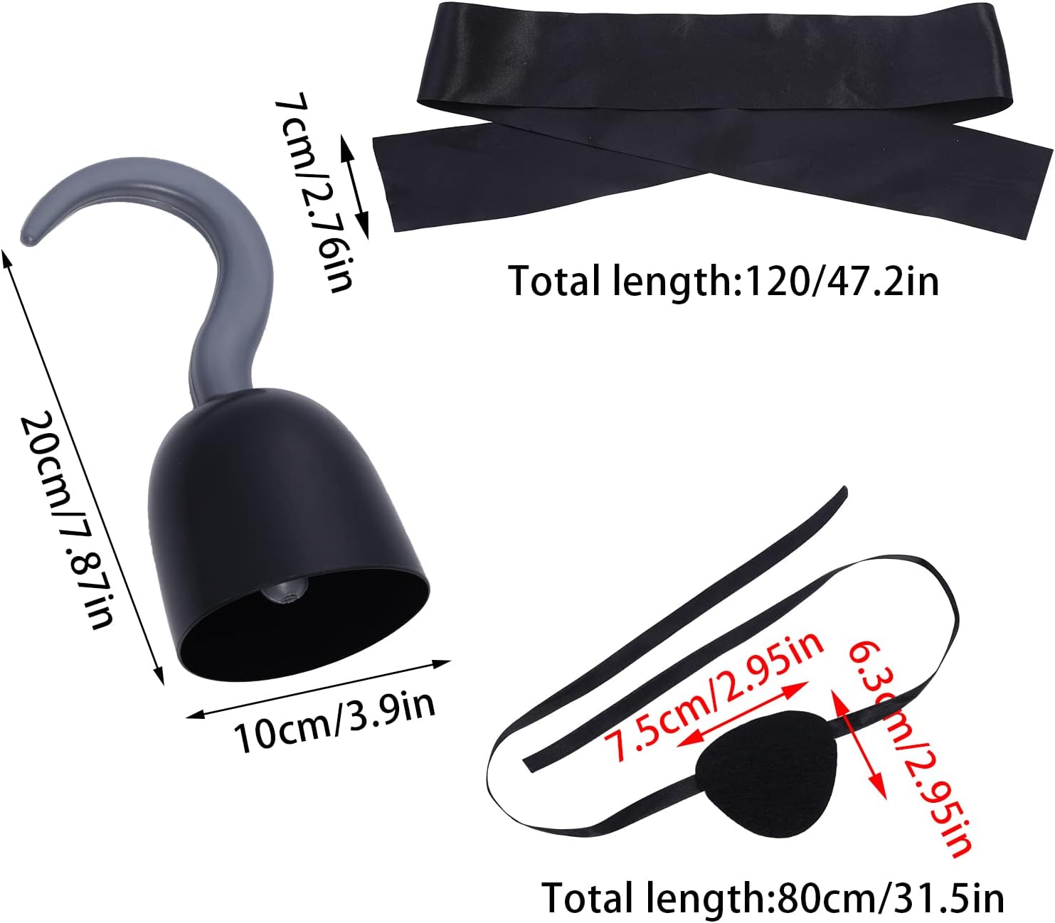 5-Piece Pirate Accessories