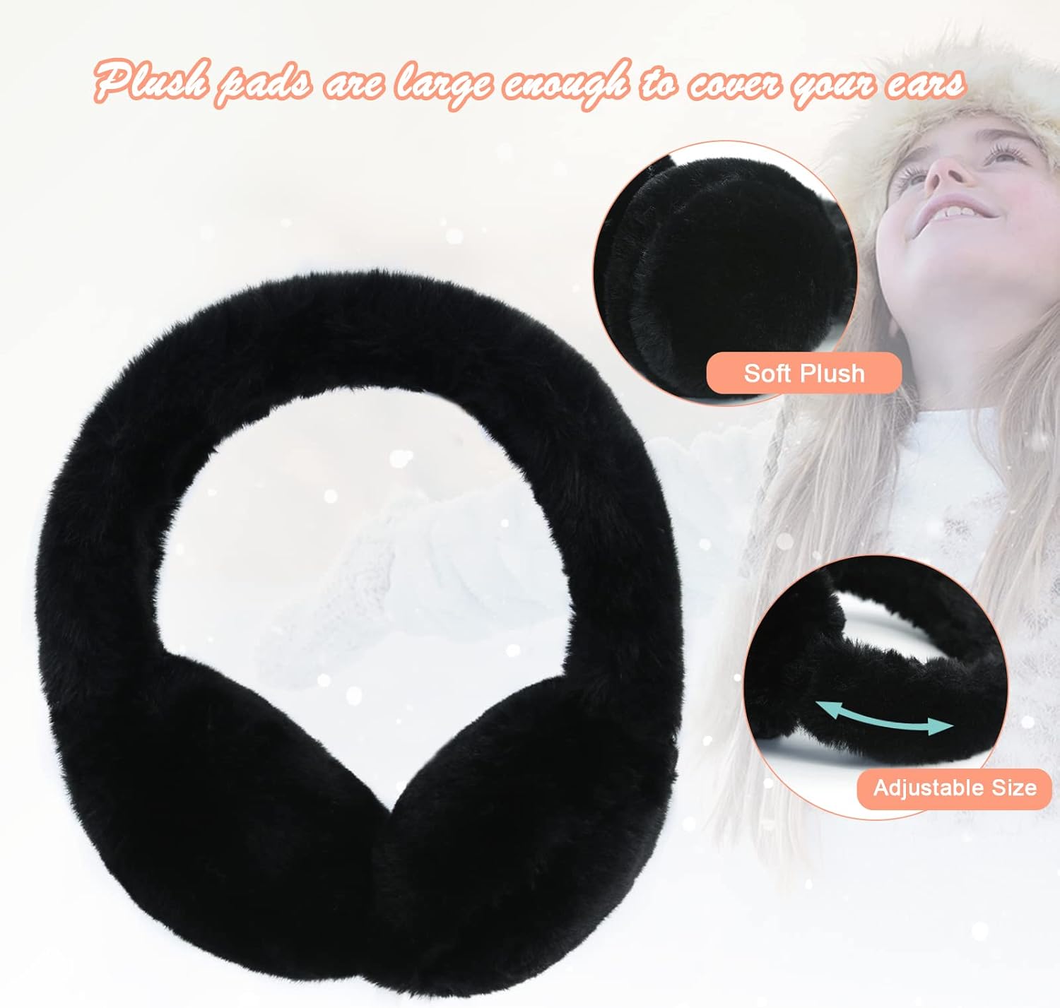POXIMI Baby Warm Earmuffs mittens warm winter ear muffs for kids