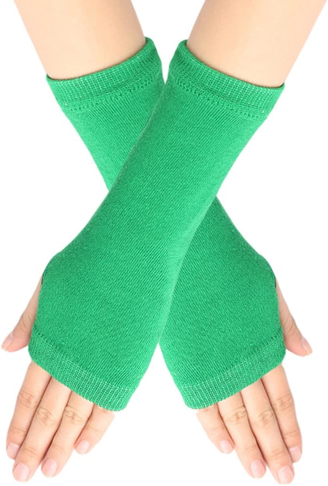 Warmbaby Kids Rainbow Striped Arm Warmers Gloves