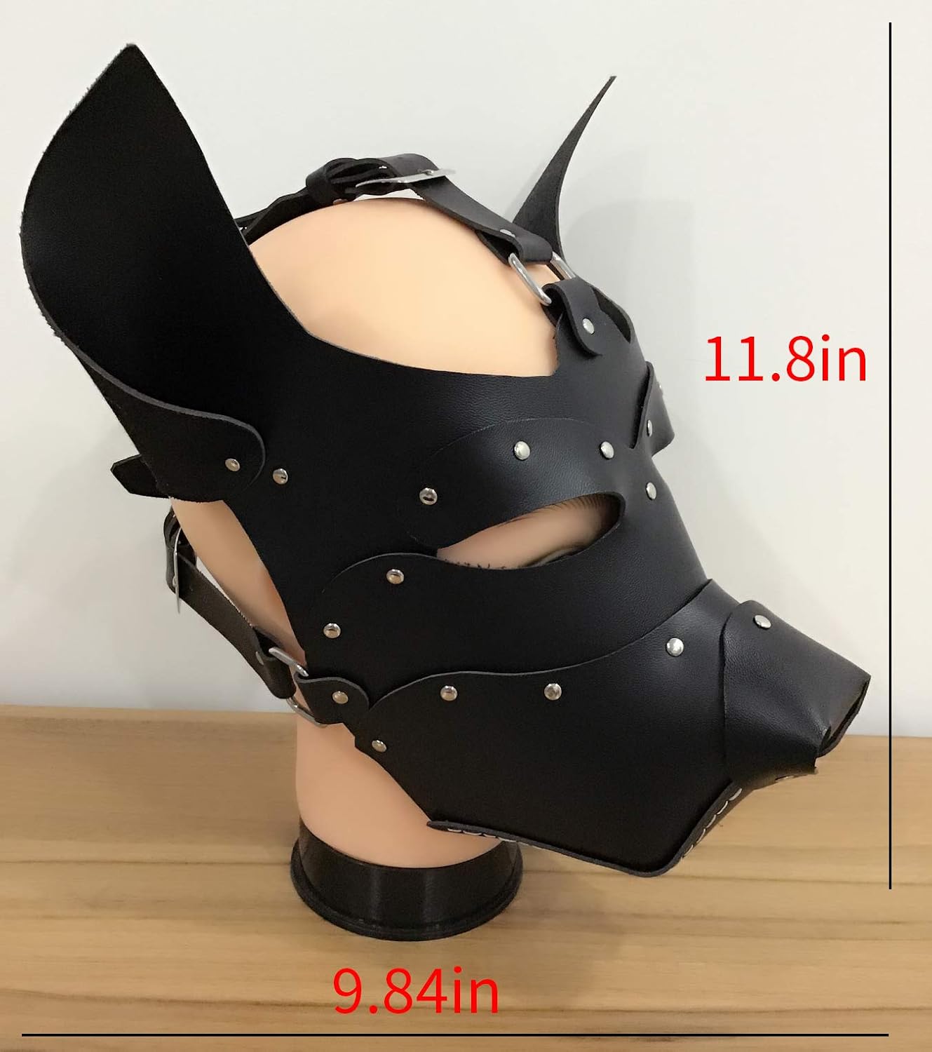 HMILY Handmade Full Face Dog Mask Cosplay Steampunk Halloween costume