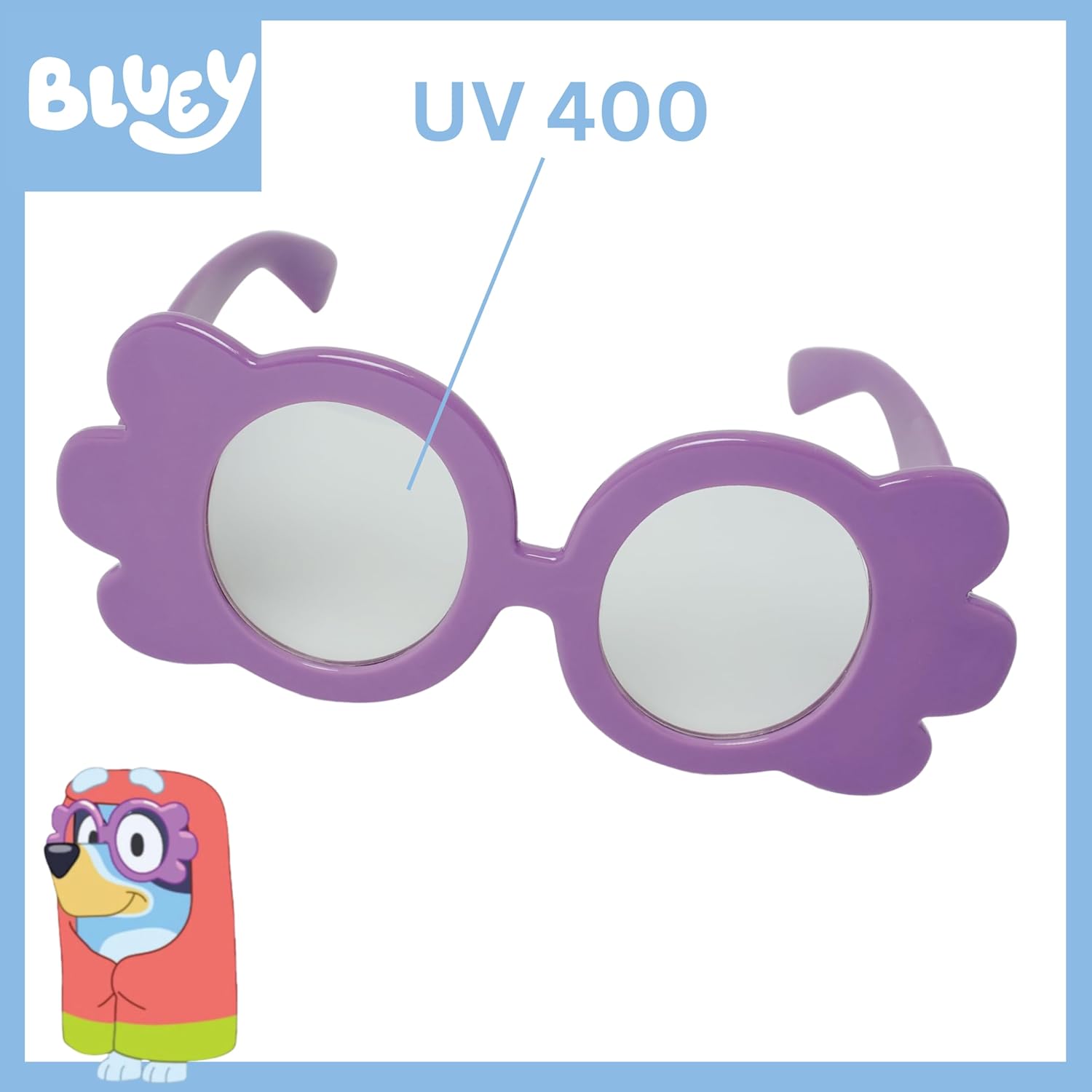 Sun-Staches BLUEY Granny Glasses