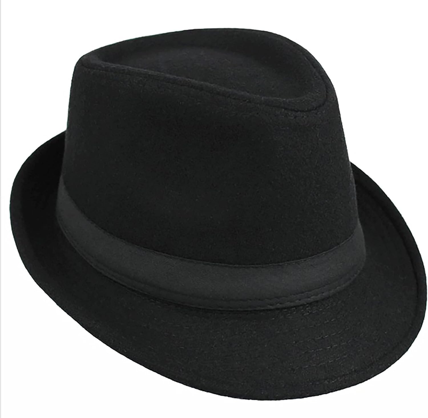 UTOWO Kids Felt Fedora Trilby Ganster Hat Boys Ages 25