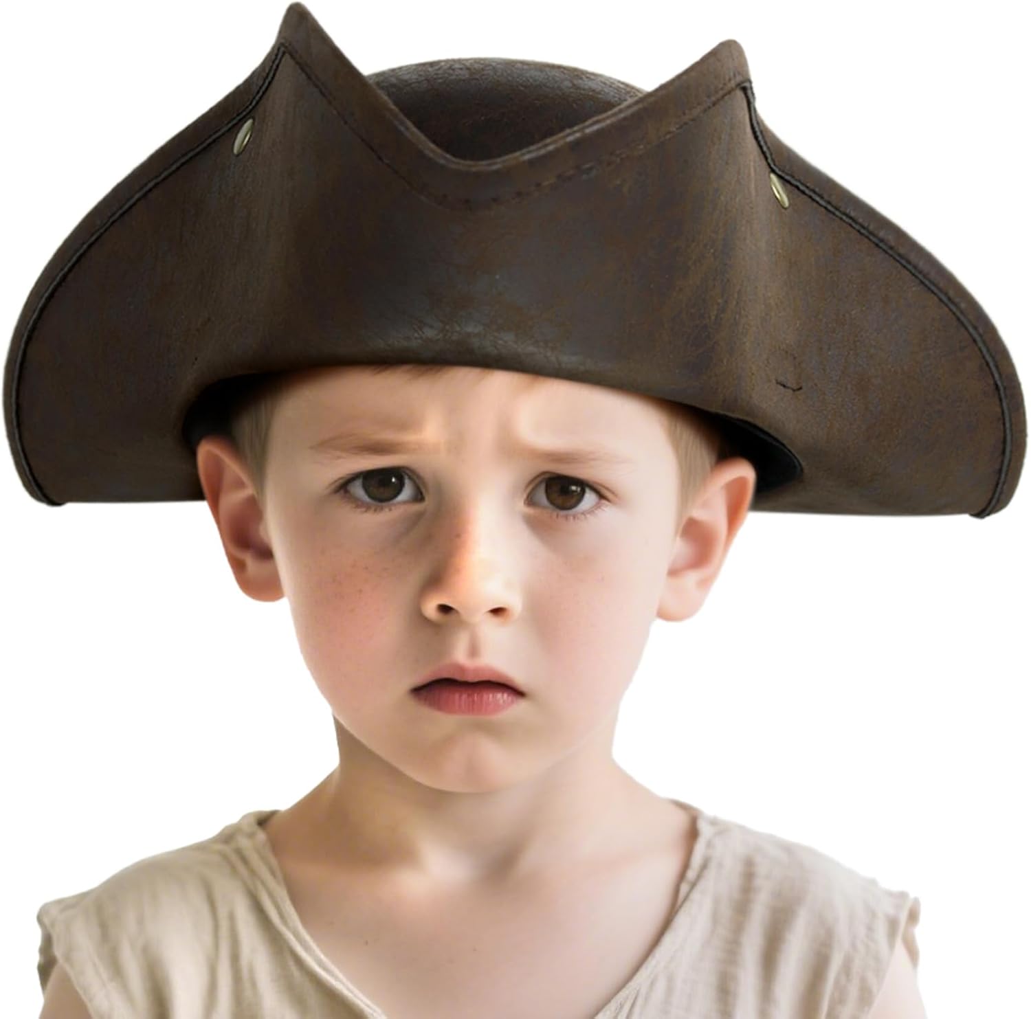 VZQI Pirate Hat for Kids Distressed Colonial Style 3-13T Halloween Costume