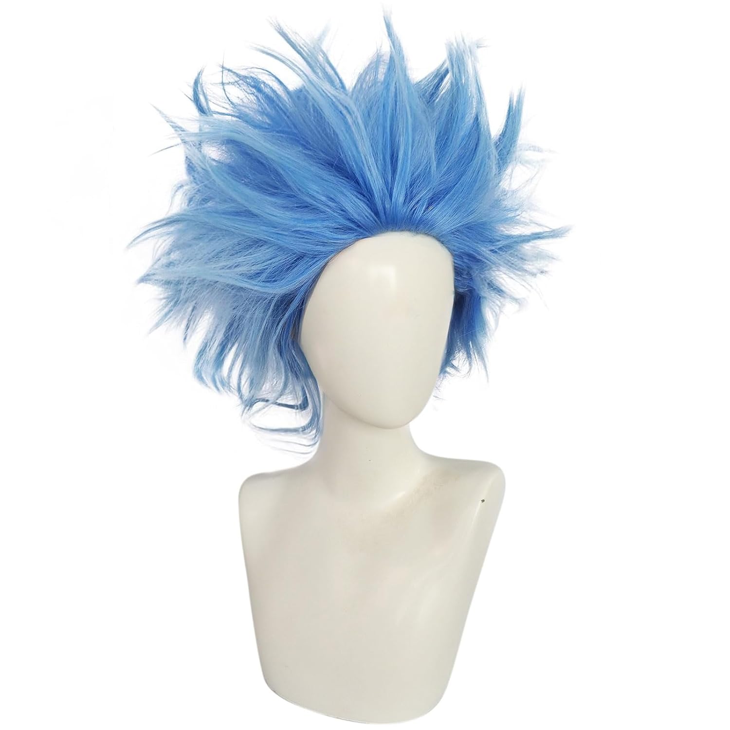 Perfect for Anime Fans - Spiky Blue Wig for Character Cosplays