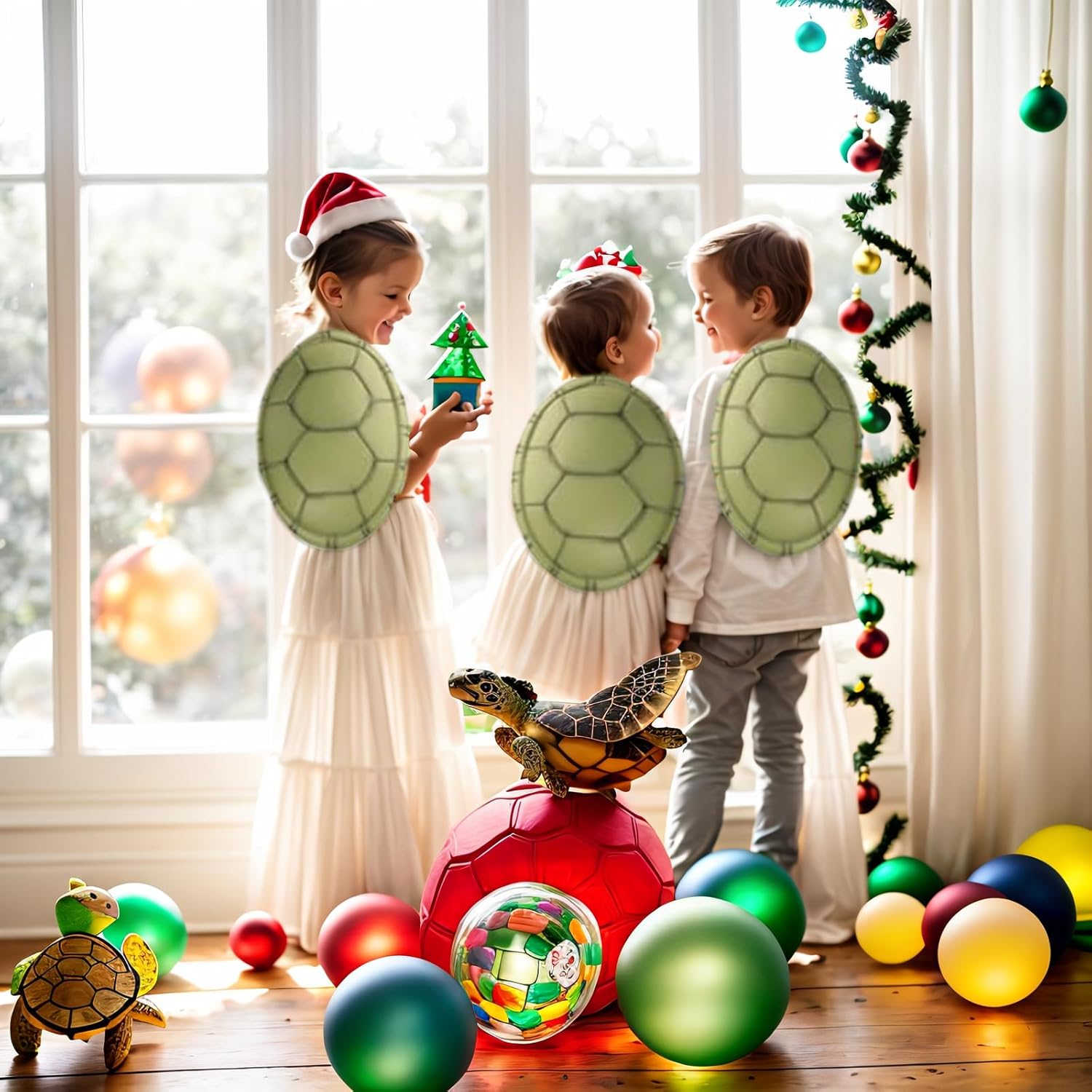 4-Piece Child Turtle Shell Costume