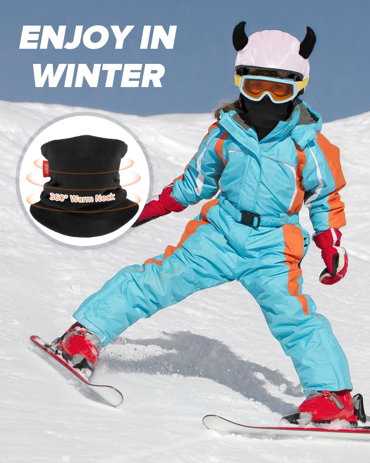 Aegend Kids Neck Warmer 2 Pack