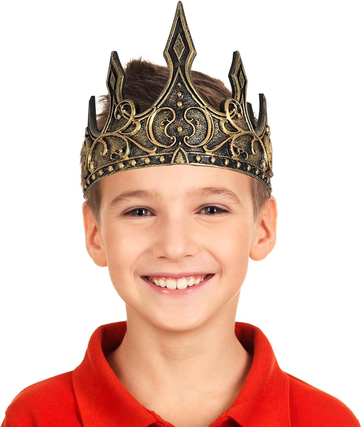 Adjustable Royal Crown Halloween Costume Accessory
