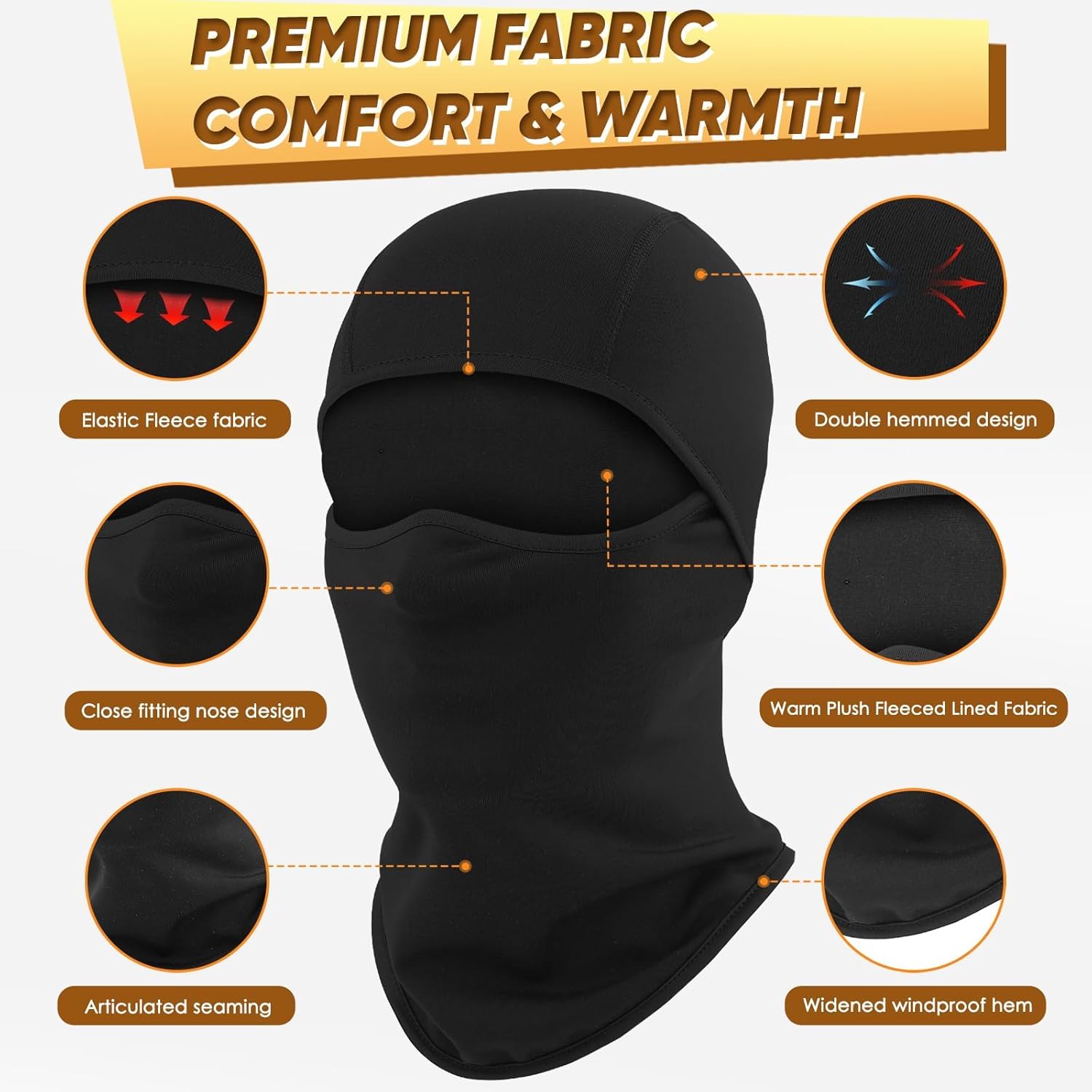 Ameceres Ski Mask for Kids