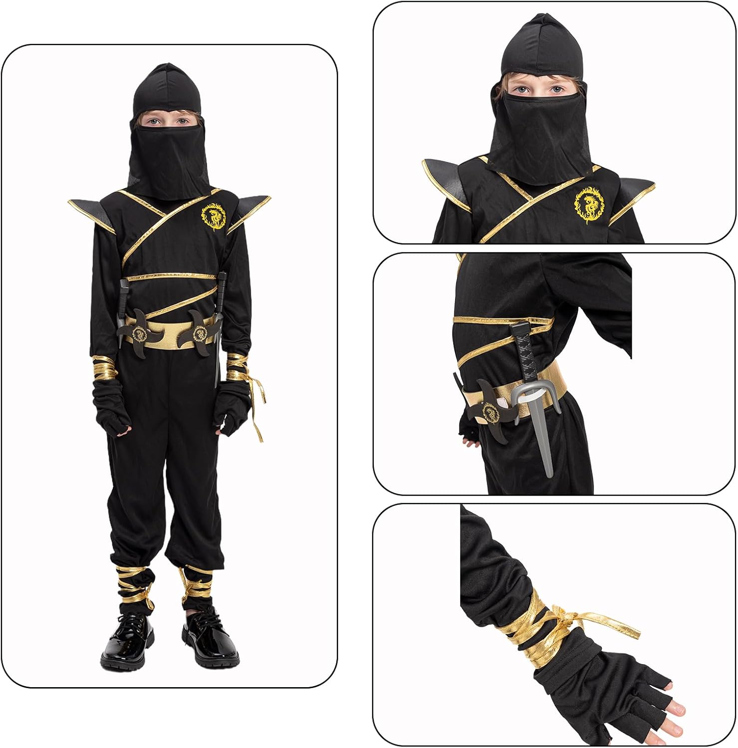 Ninja Costumes for Kids with Accessories Halloween and More