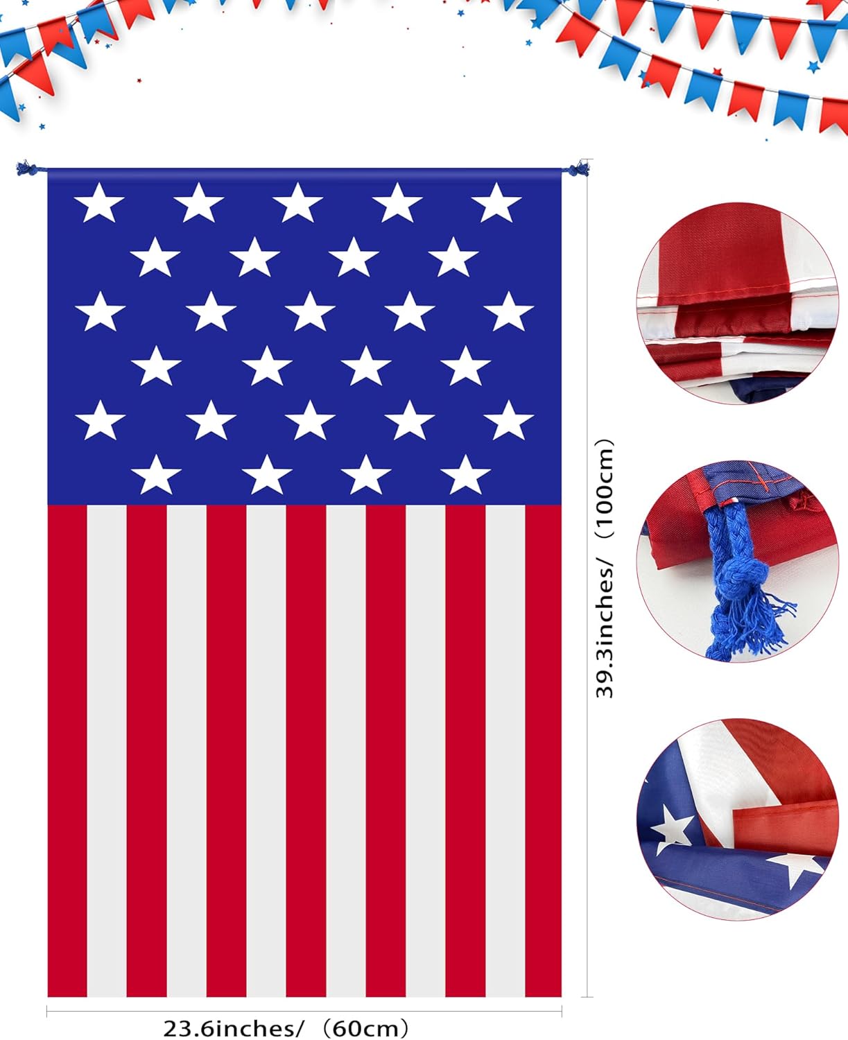 BleSky Kids 4th of July Patriotic Flag Costume Cape