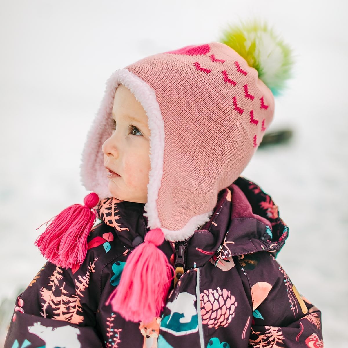 Sophie Toddler Girls Plush Beanie for Warm Cute Winters