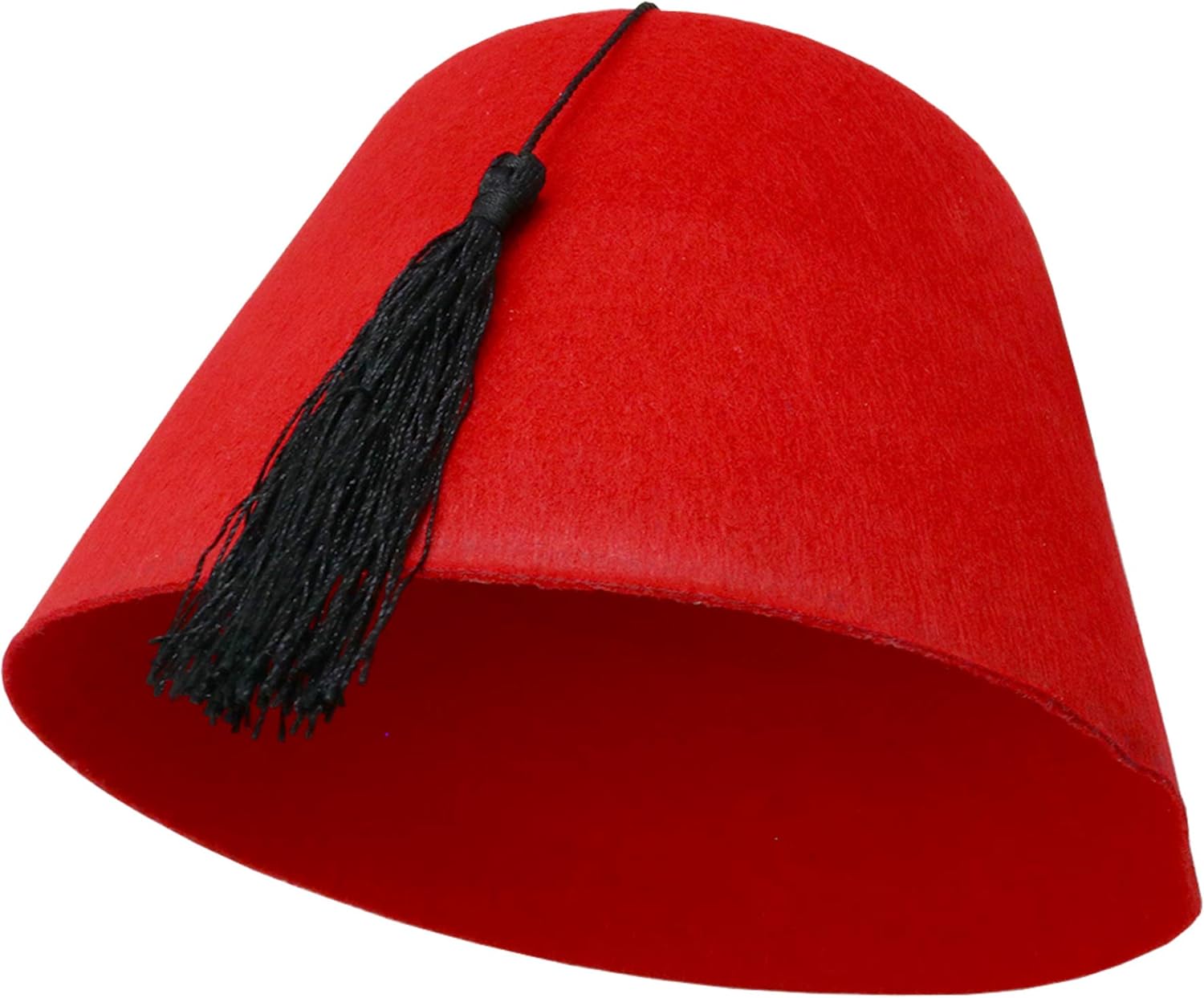 Skeleteen Arabian Red Fez Hat With Black Tassel