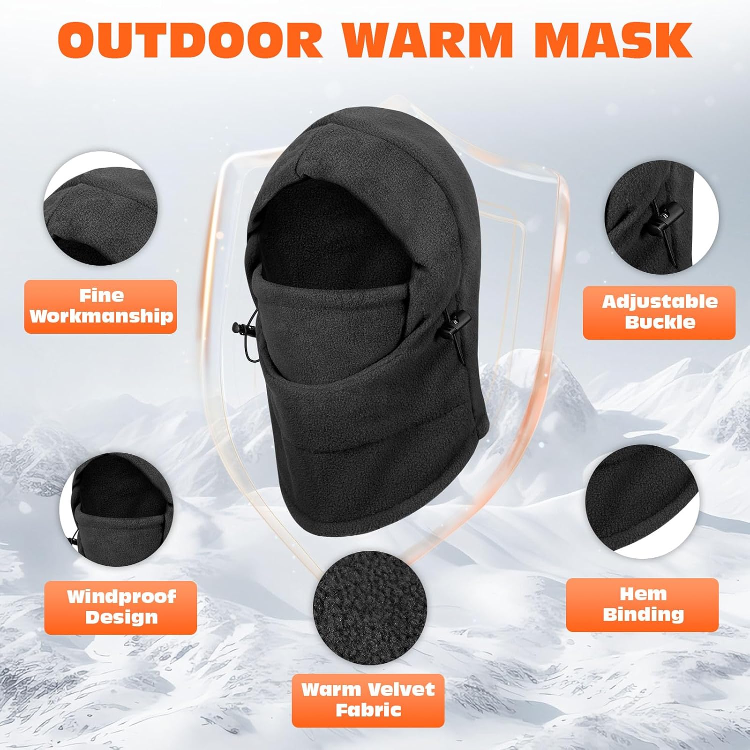 NONSTOP Thickened Kids Ski Mask - Winter Balaclava