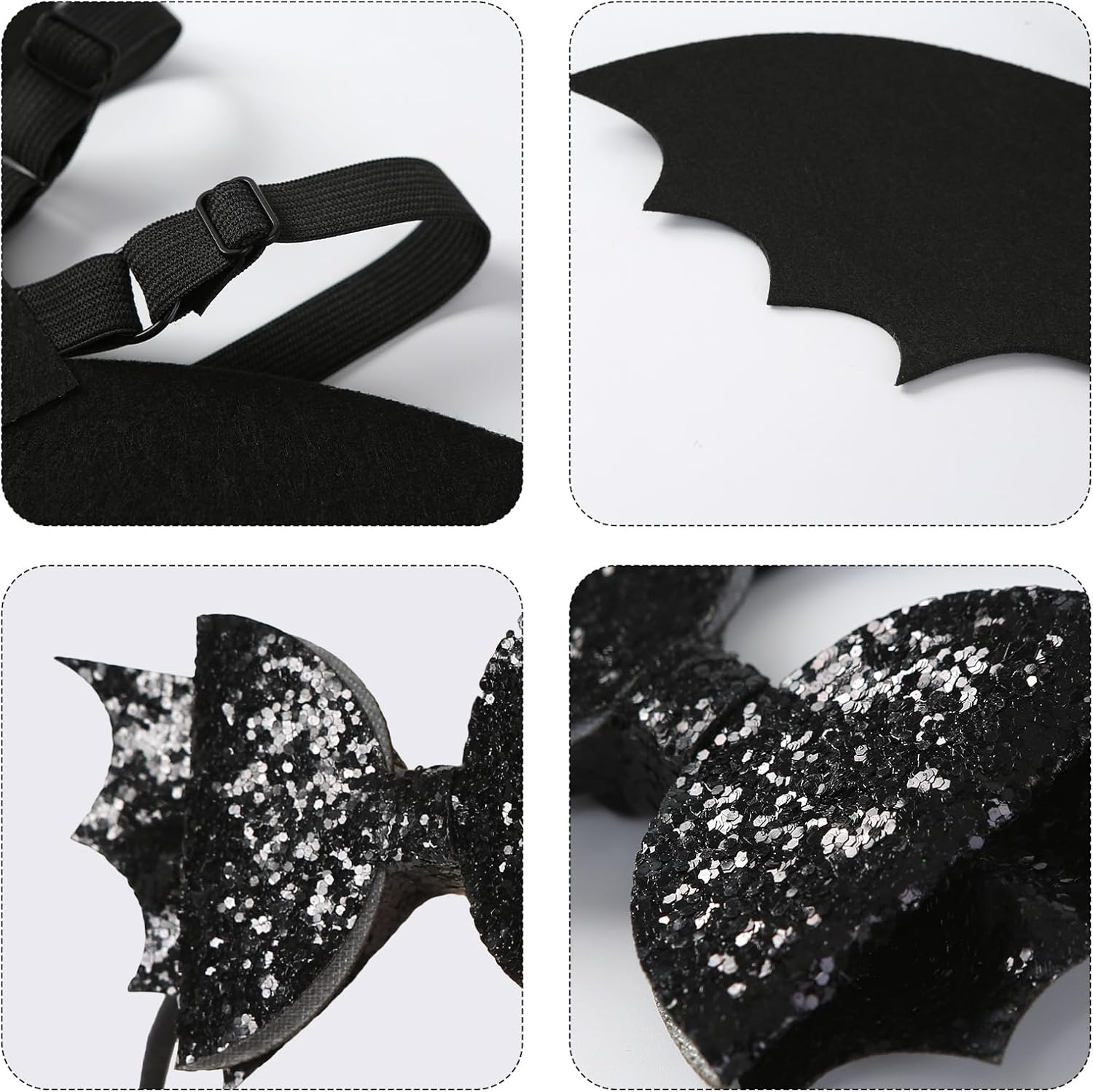 Perfect Halloween Costume for Babies - Black Bat Wing and Bow Headband