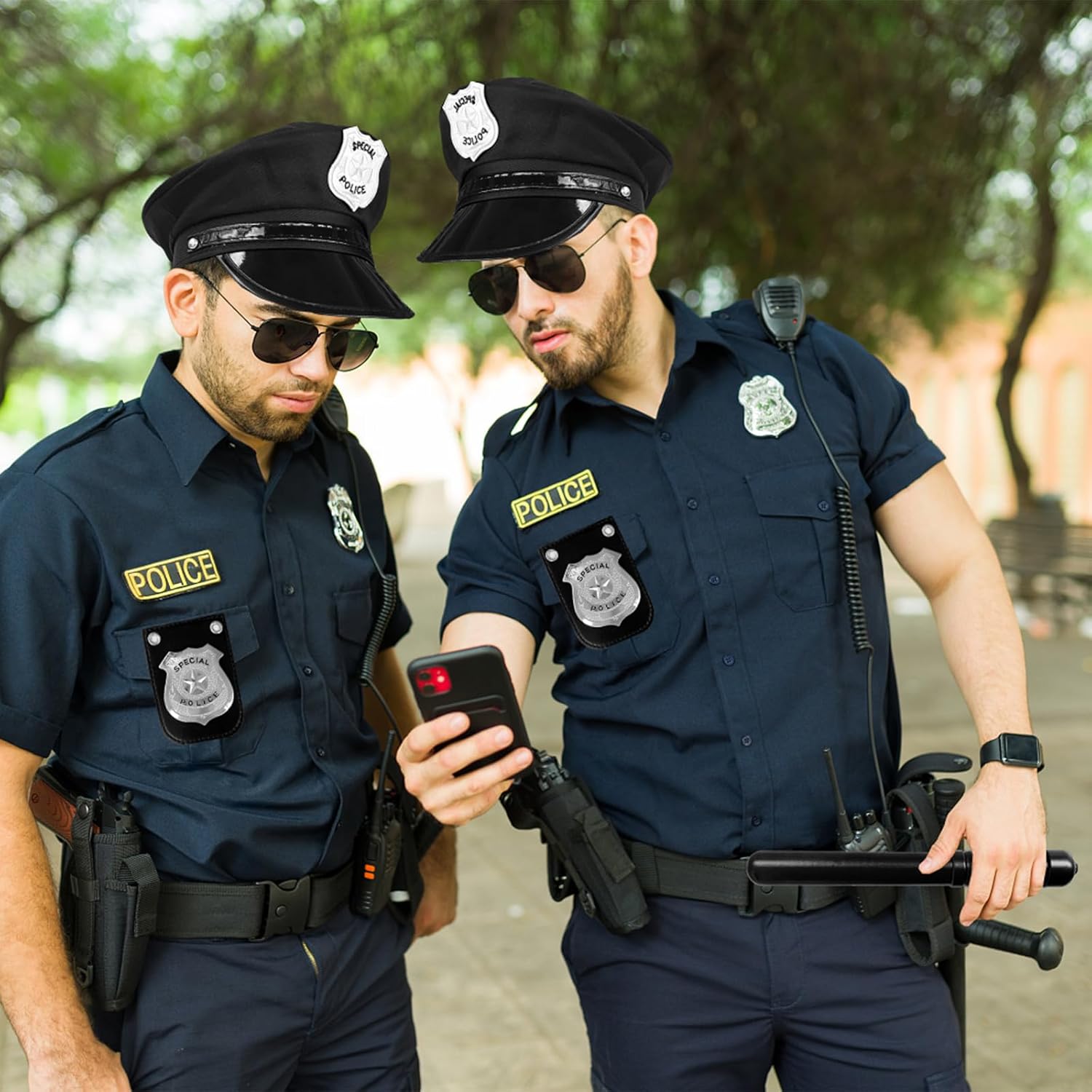 Bvrbaory 5PCS Police Role-Playing Accessories Set
