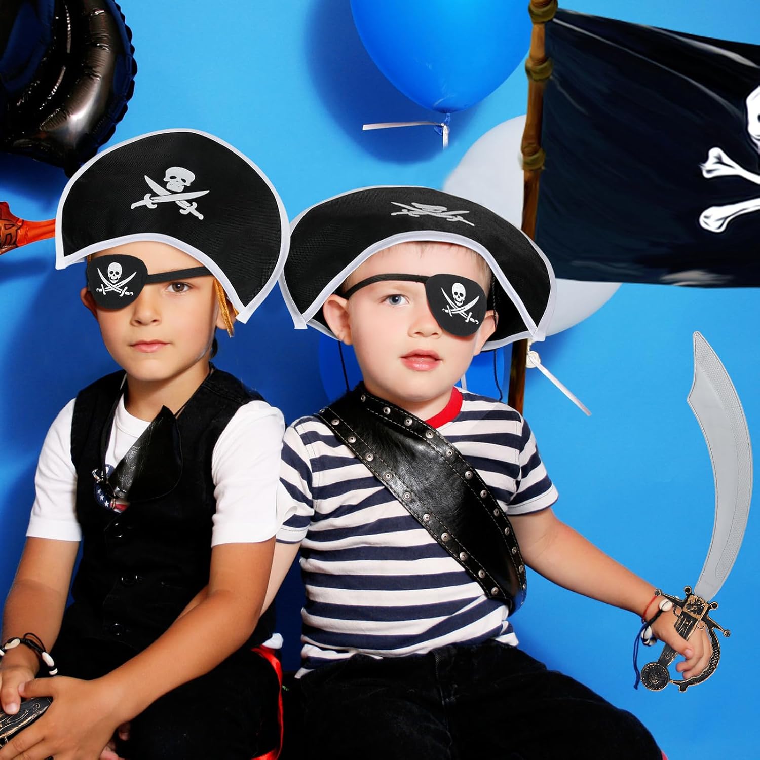 Bencailor Halloween Pirate Costume Accessories Set for Kids