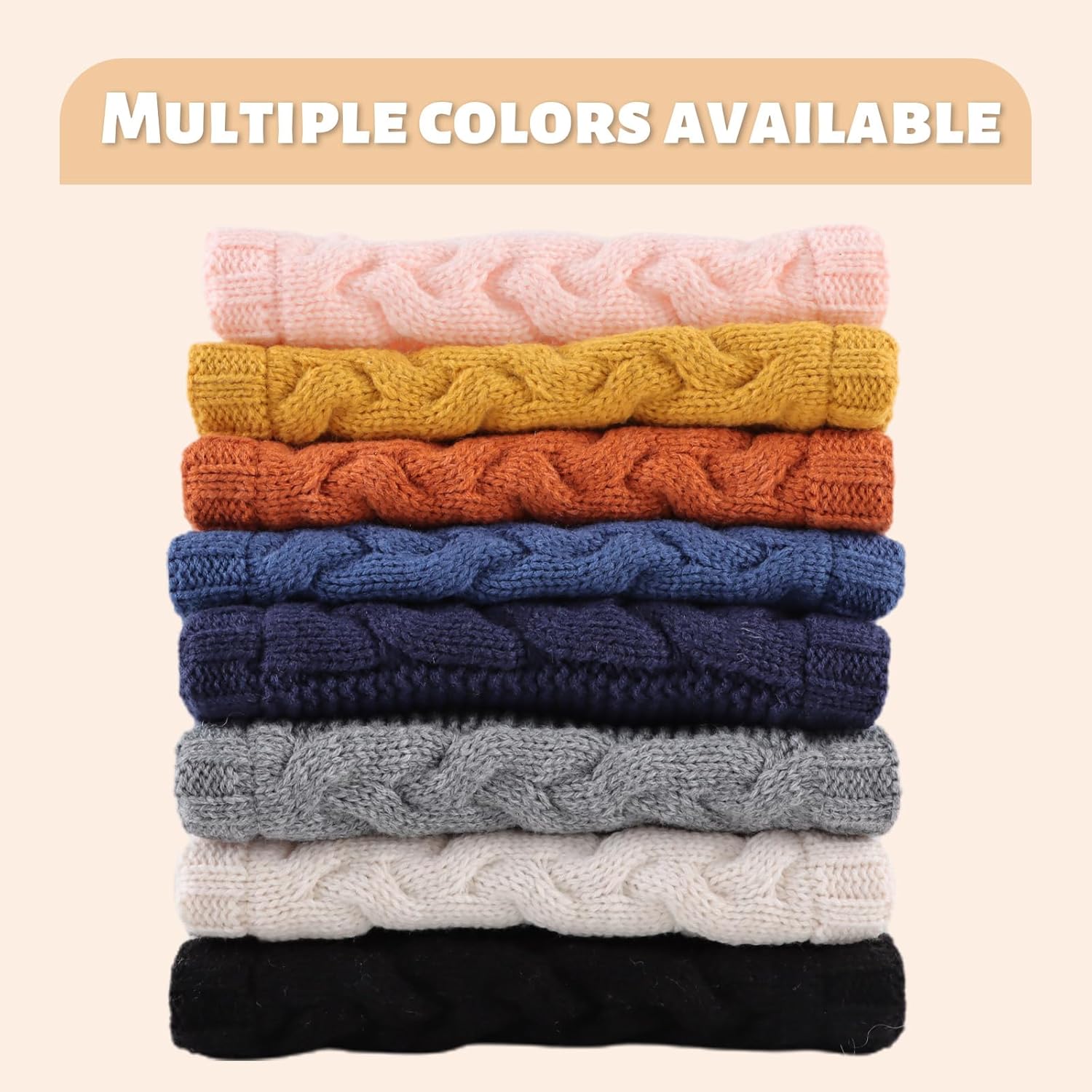 OMUKY Kids Knitted Neck Warmer Scarf for Toddler