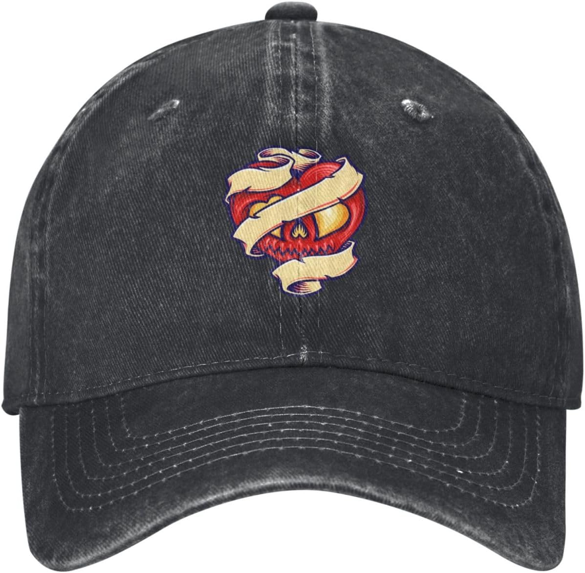 RTATBY Red Heart tape baseball cap