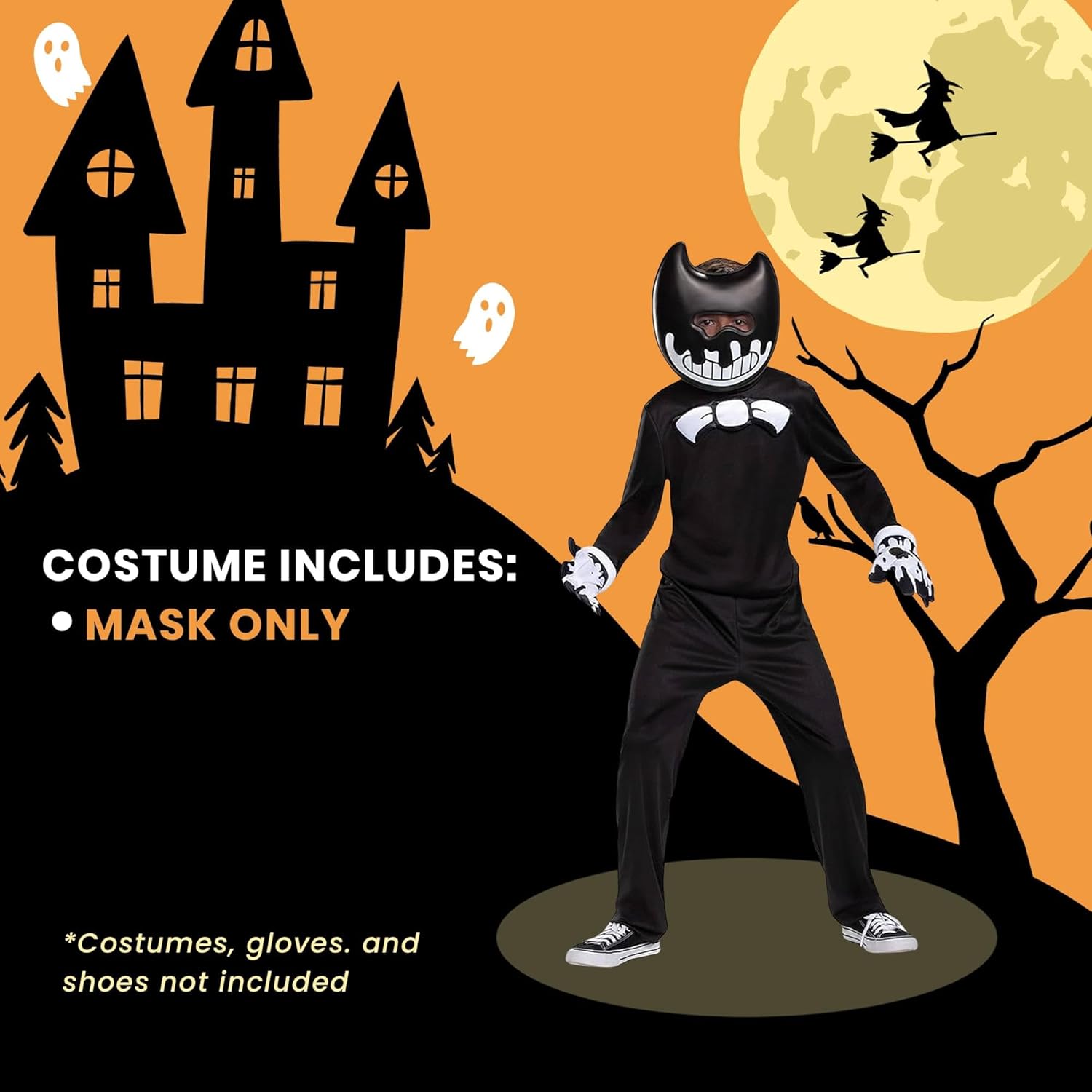 Bendy Helmet Mask Costume