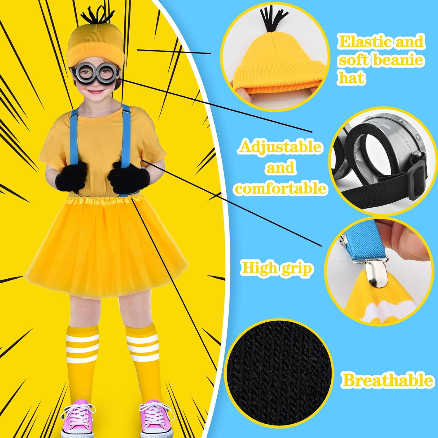 Perfect 4-Piece Steampunk Halloween Costume Accessories