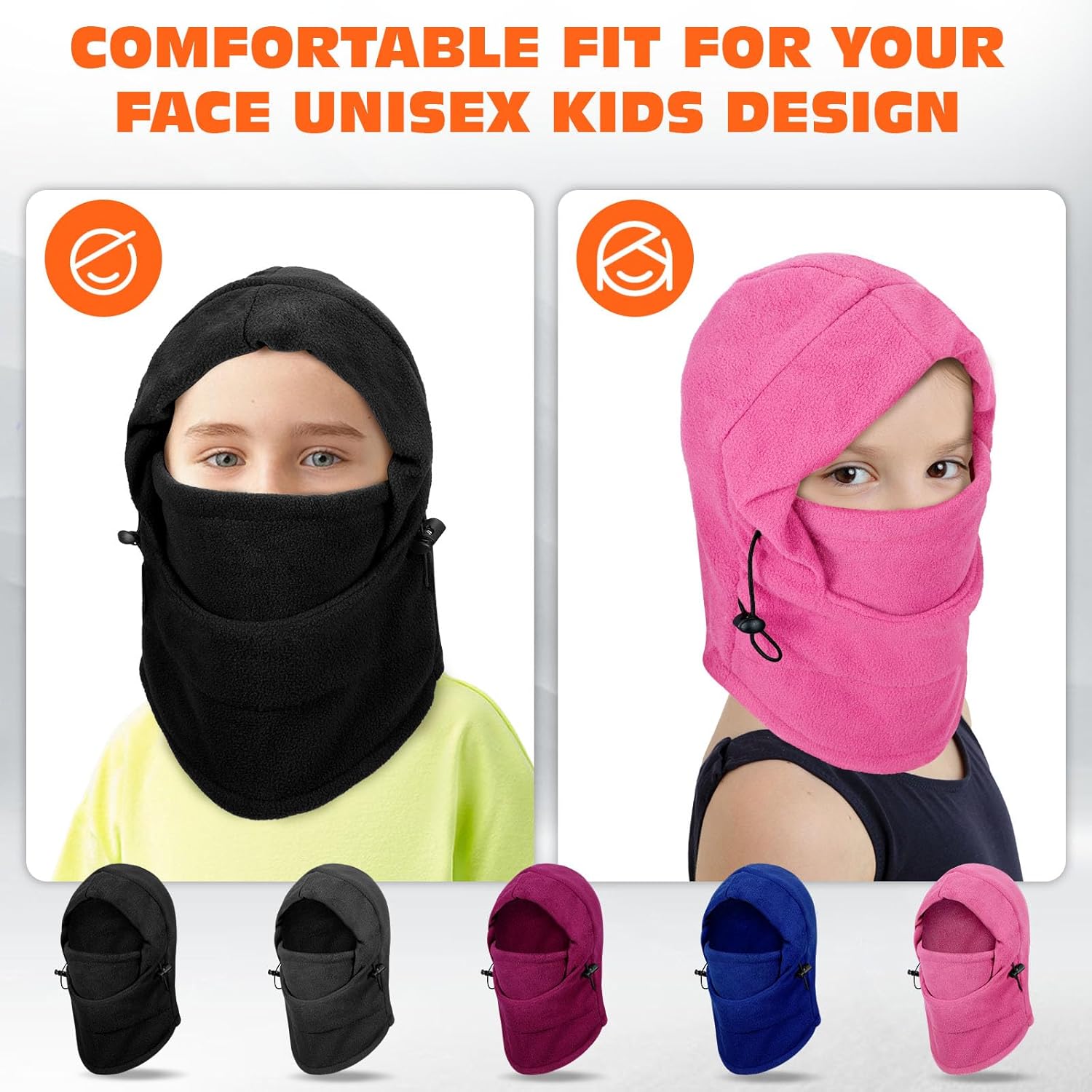 NONSTOP Thickened Kids Ski Mask - Winter Balaclava