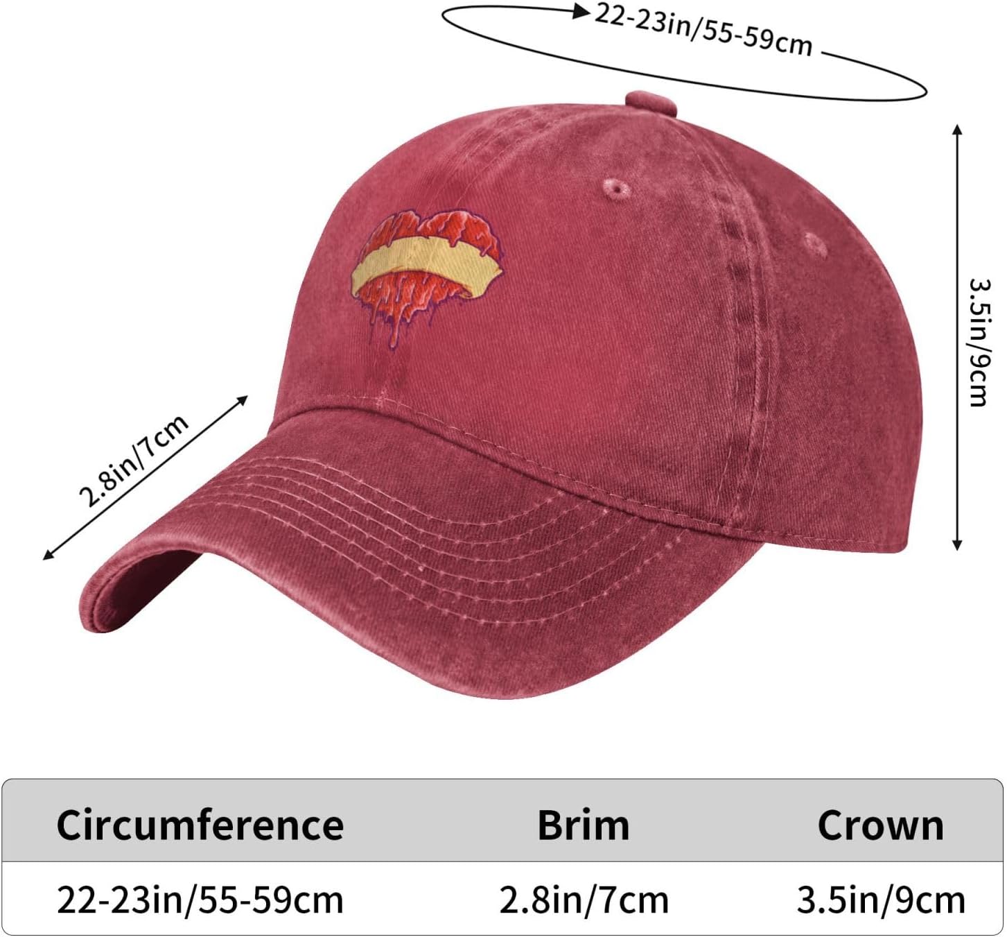 RTATBY Beautiful Hearts Baseball Cap for Men Women