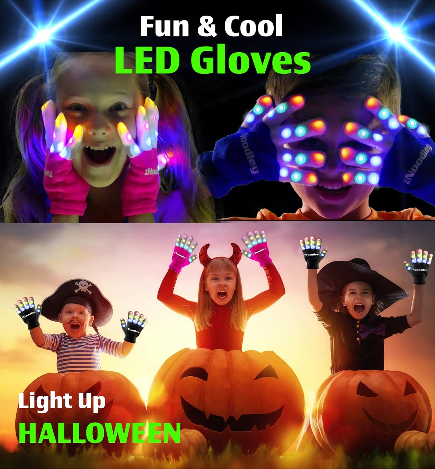 The Noodley Battery-Operated Glowing Glove for Kids