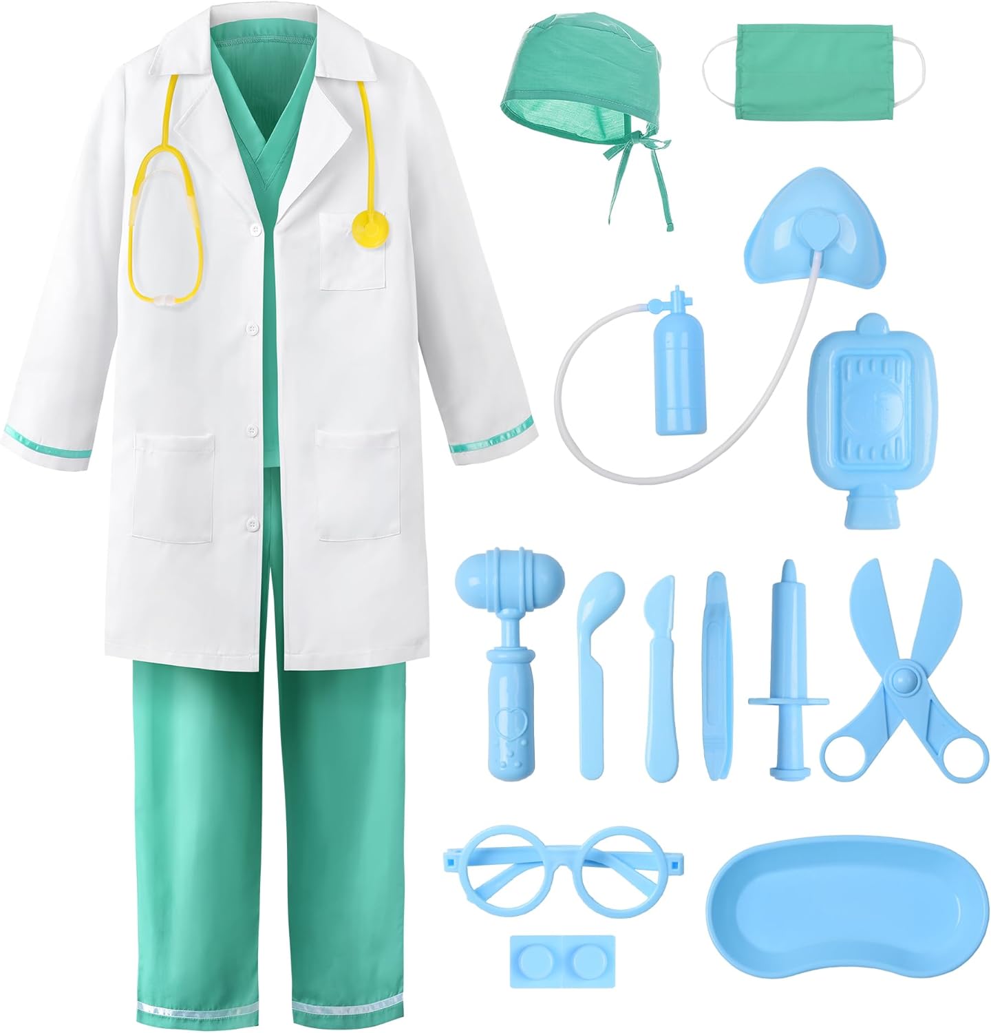 ReliBeauty Kids Doctor Costume with Accessories
