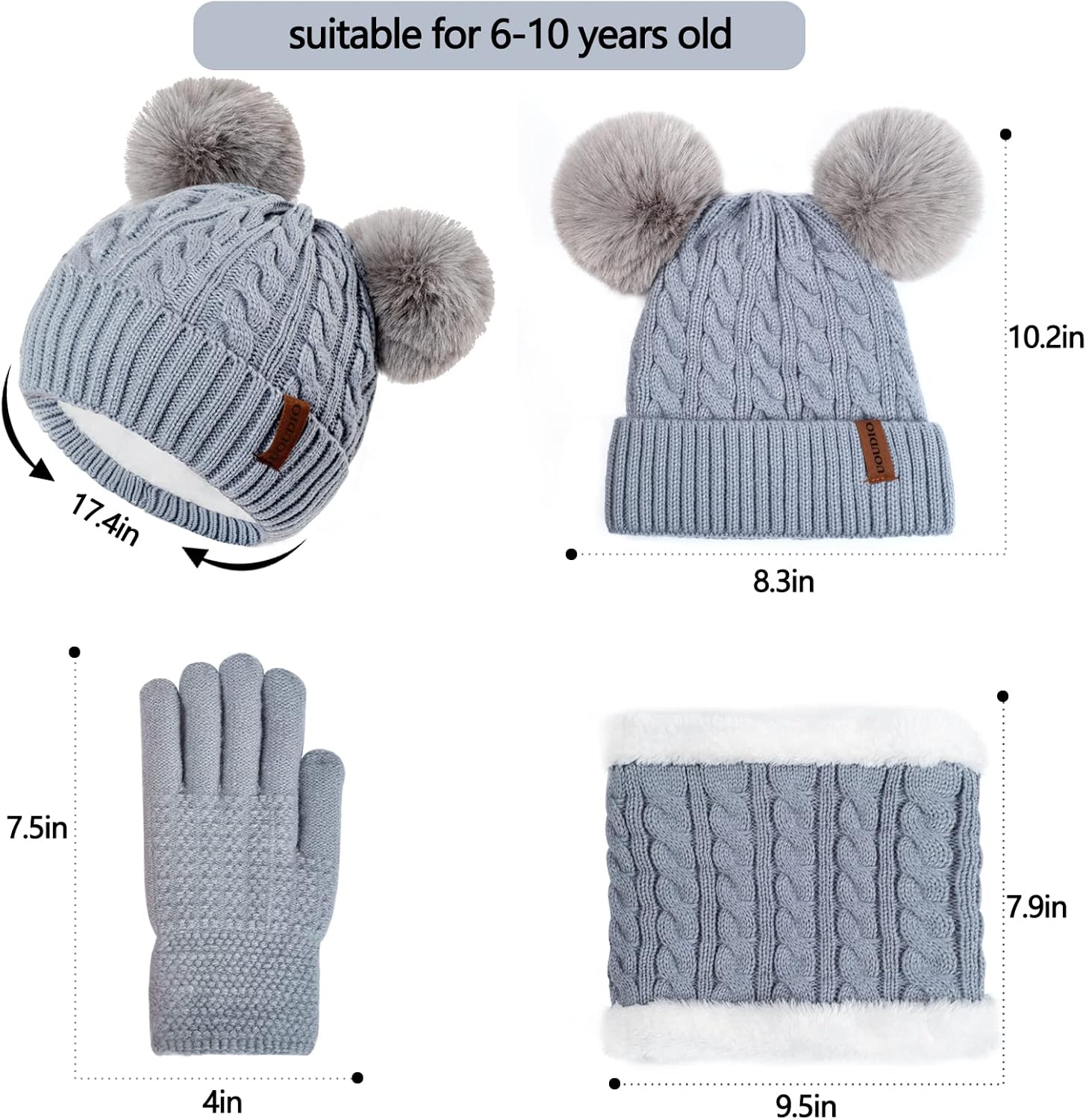 UOUDIO Kids Winter Set