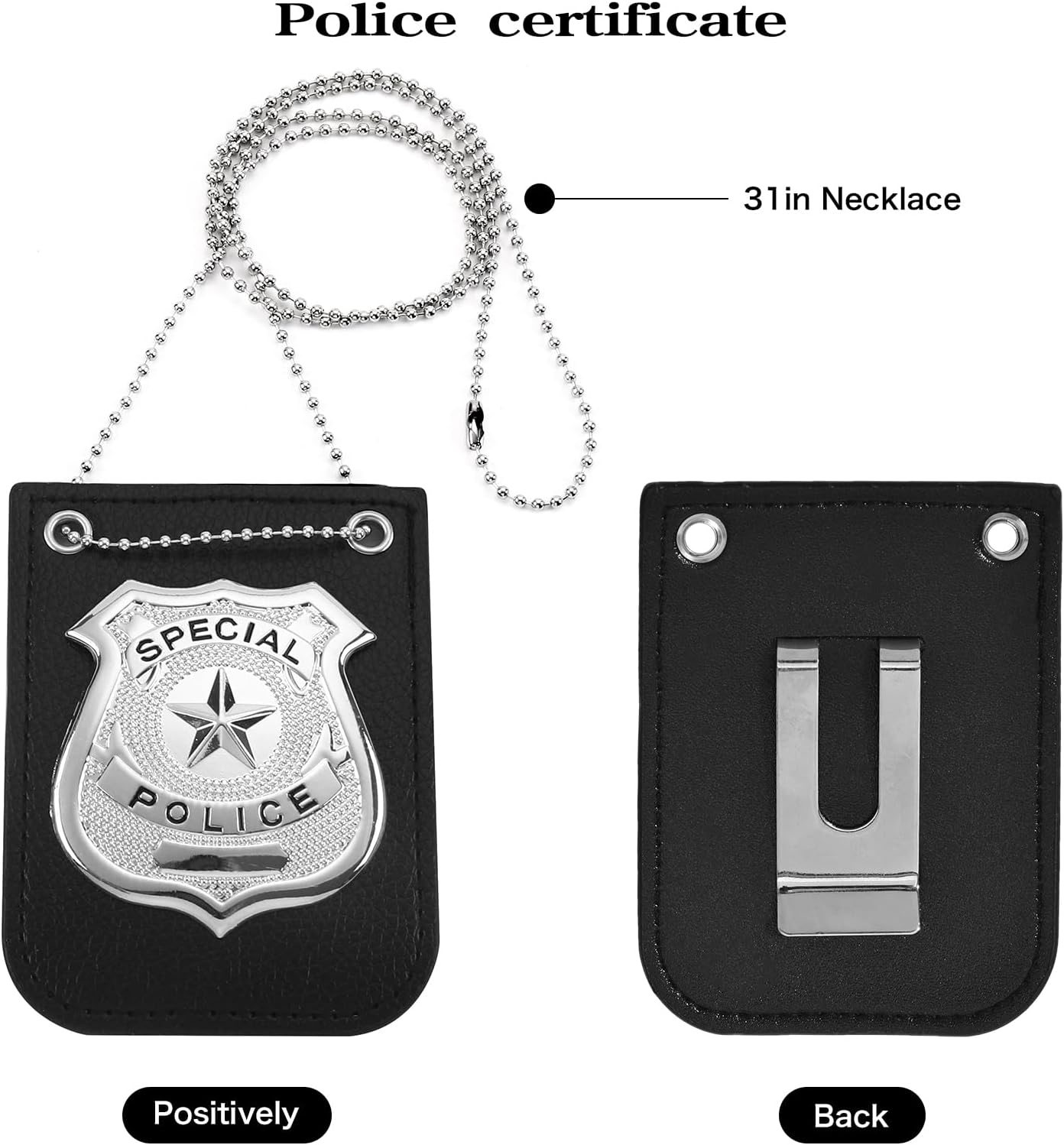 Fleursun Police Costume Accessory Set for Adults