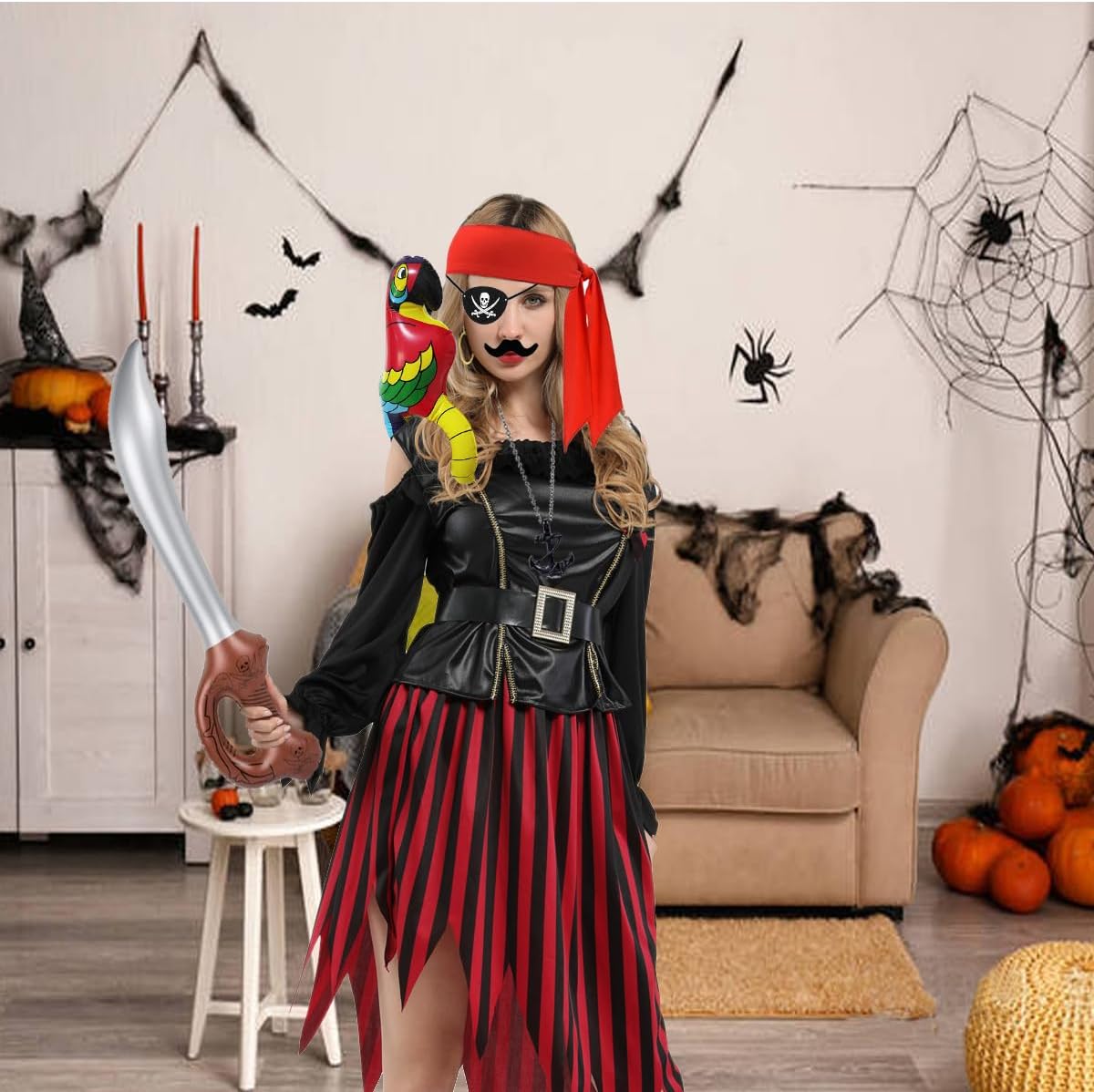 6 Pcs Pirate Costume Accessories Set for Kids Halloween Party