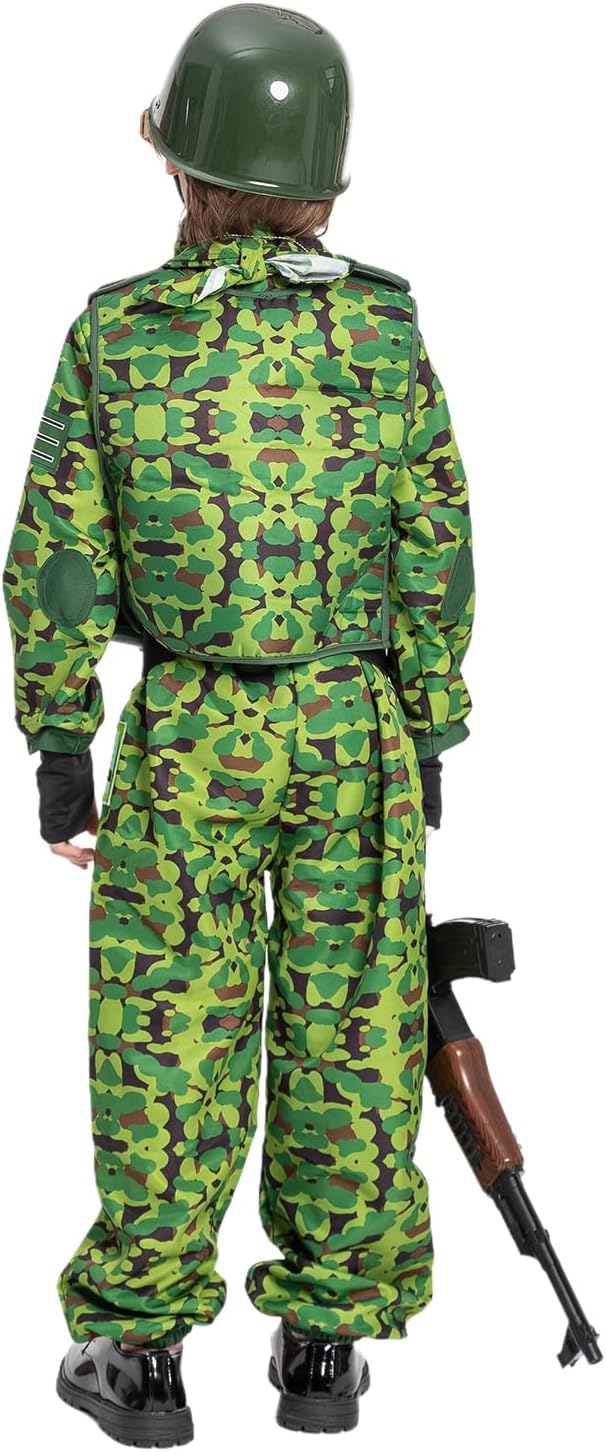 Mini Soldier Army Costume for Kids with Toy Accessories