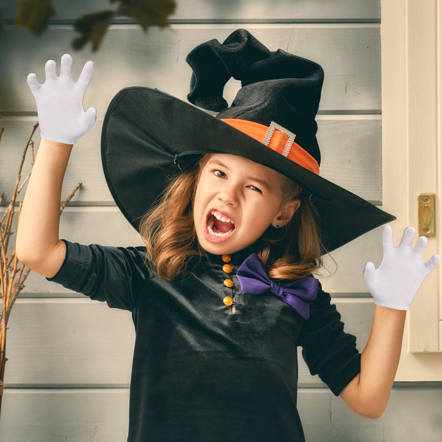 White Gloves for Kids - Stretchy Reliable