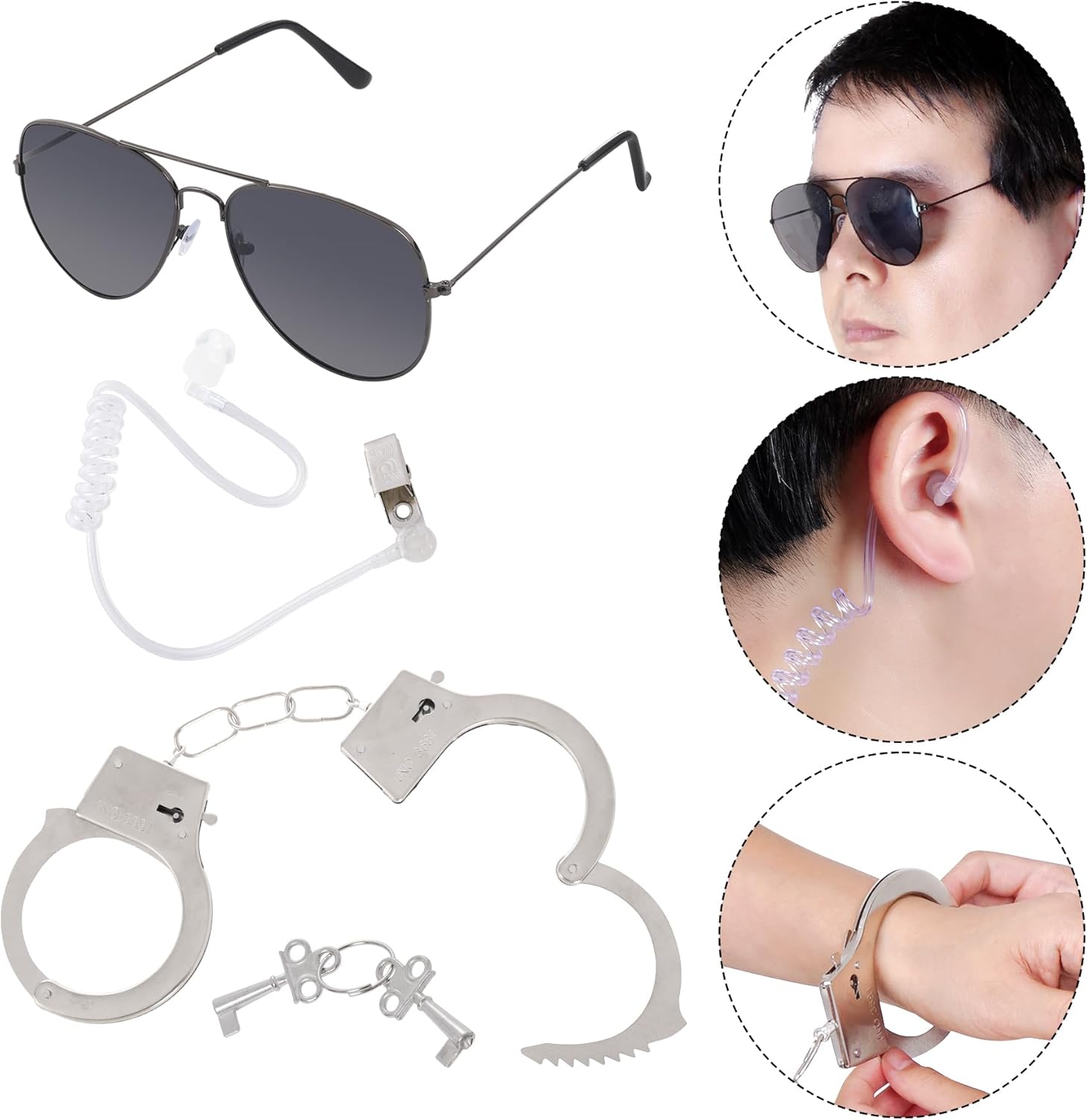 Hmxpls 4-Piece Detective Costume Accessories Set