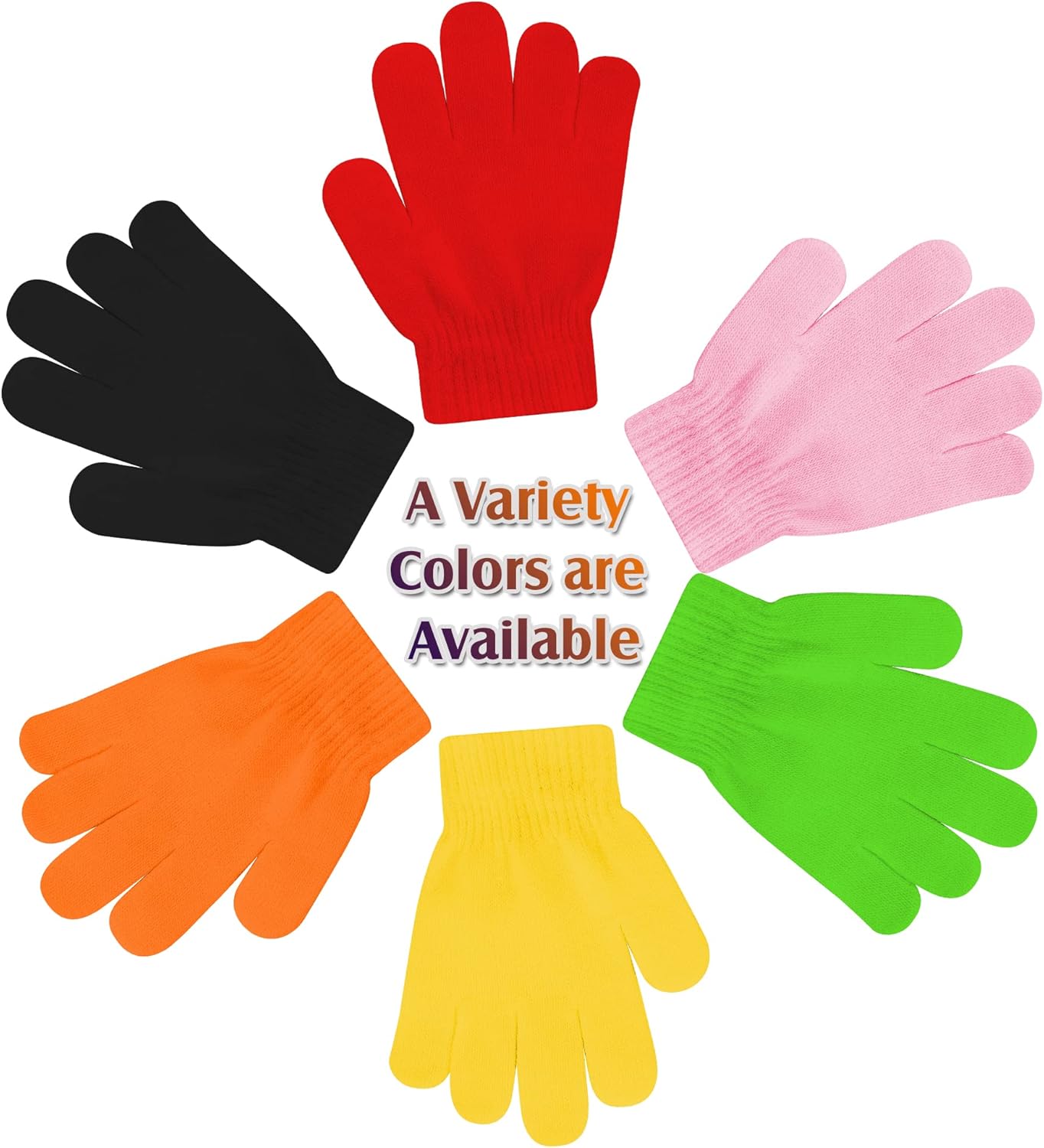 Doovid Perfect for Kids Stretchy Knit Gloves