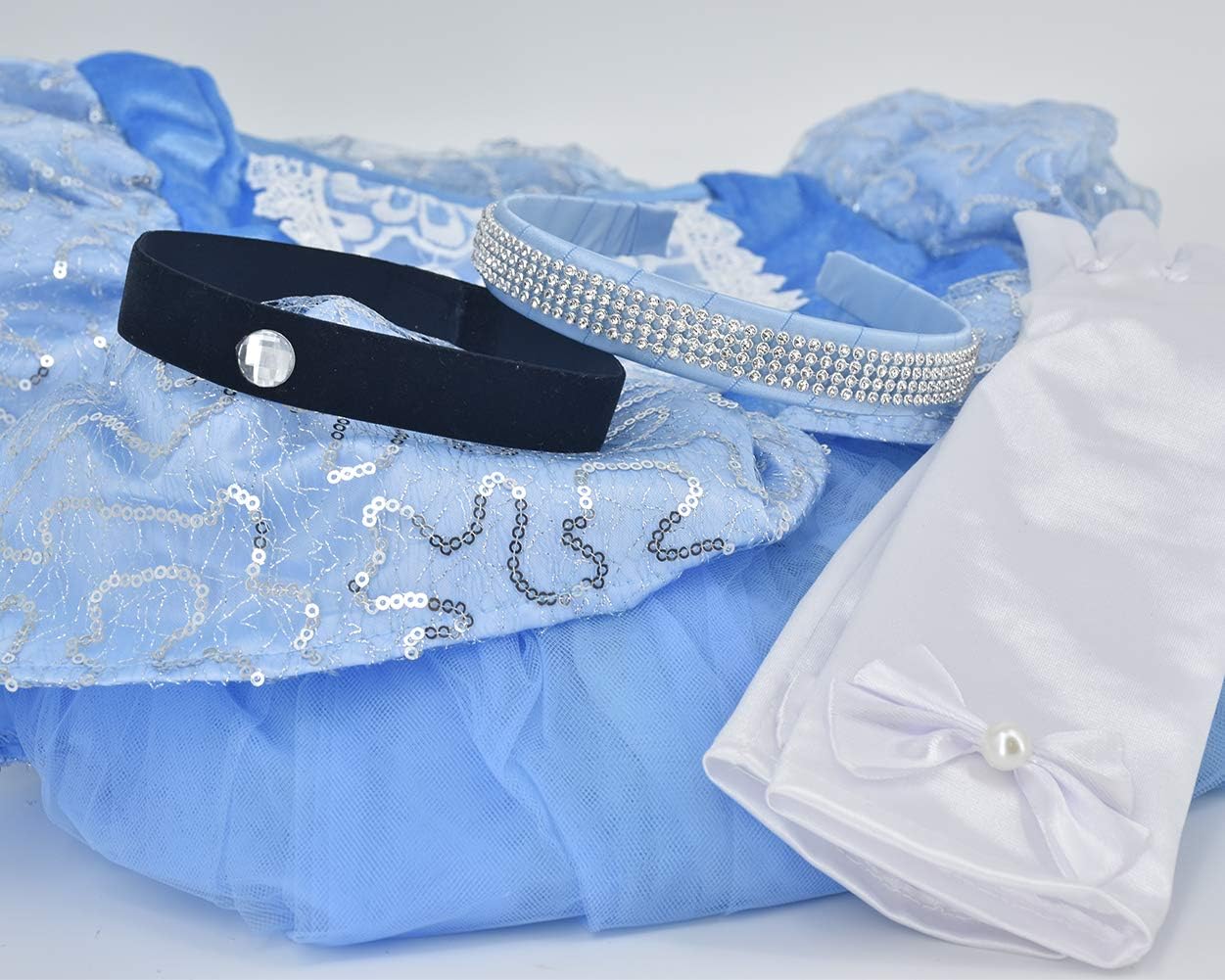 JiaDuo Princess Costume Accessory Set Headband Choker for Kids
