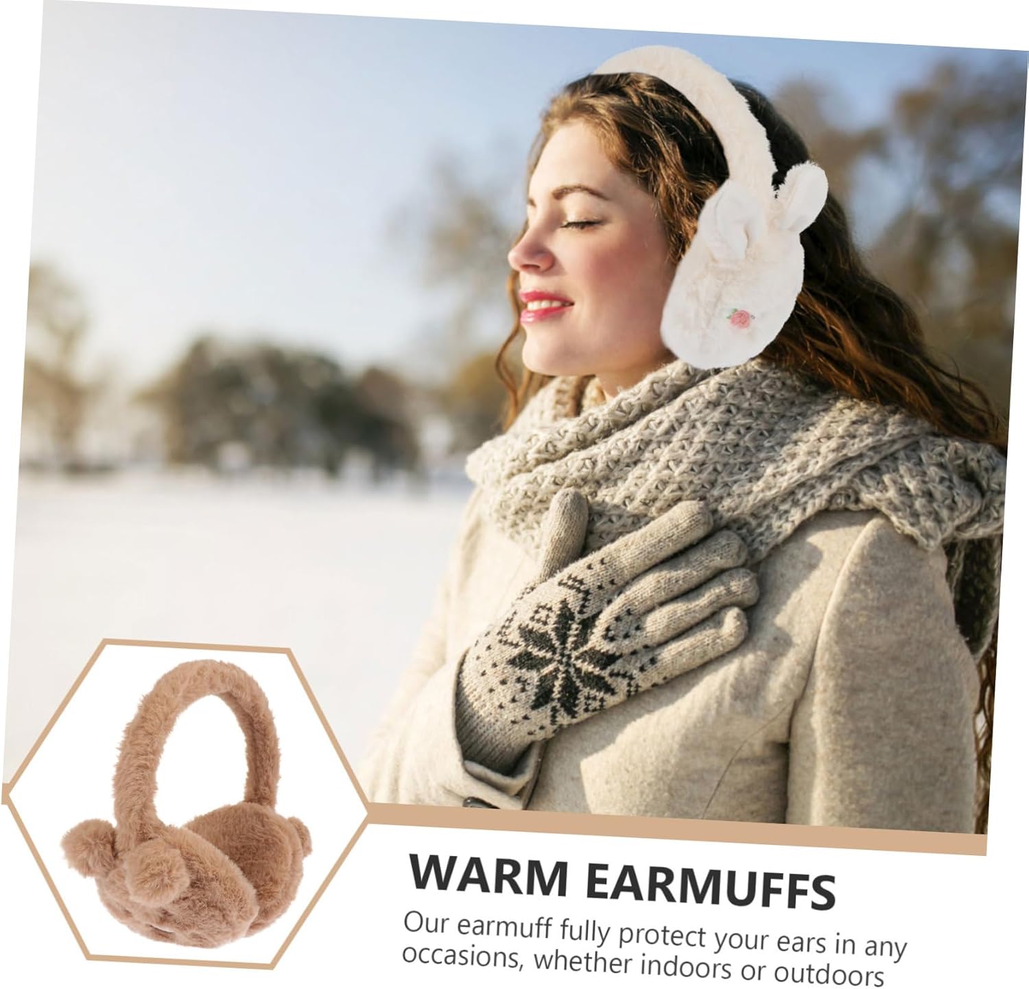 Adorable Multi-Colored Cold Ear Muffs