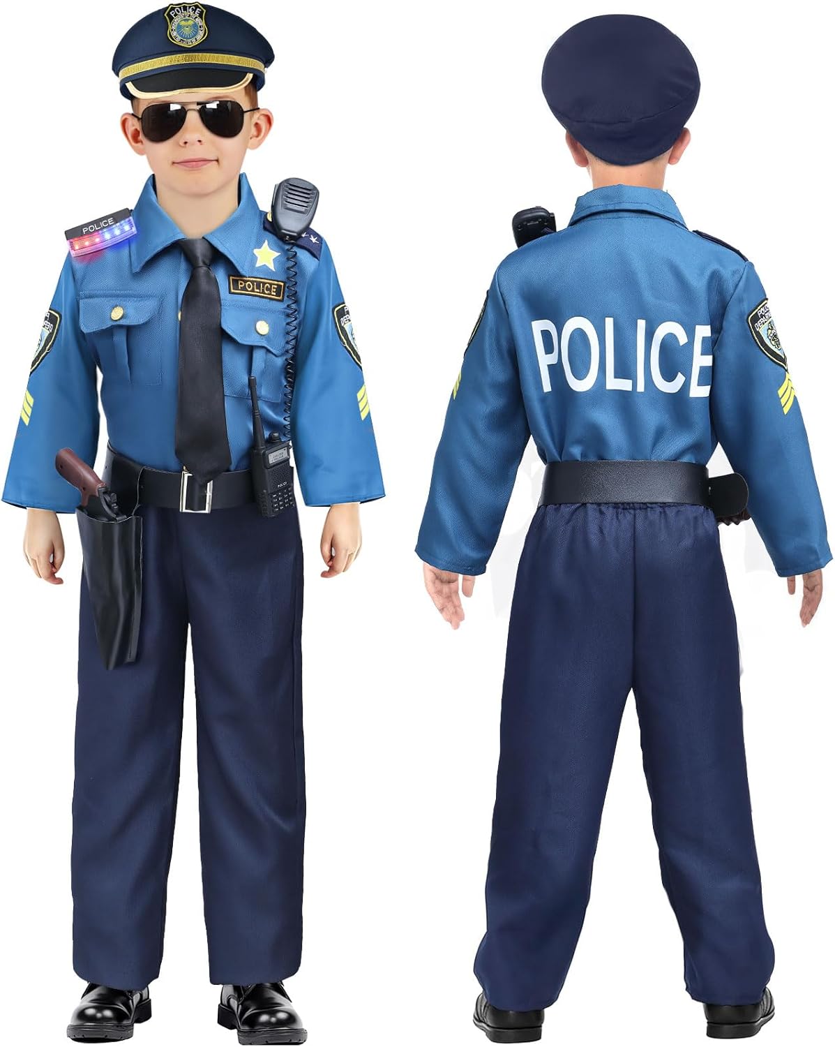 GC 15PCS Kids Police Officer Costume Set