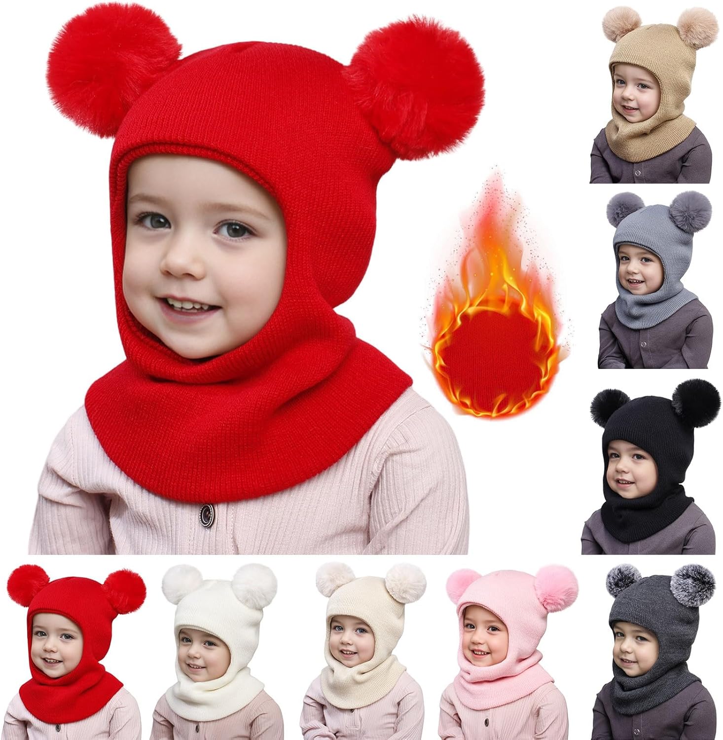 Winter Baby Hat Scarf Set