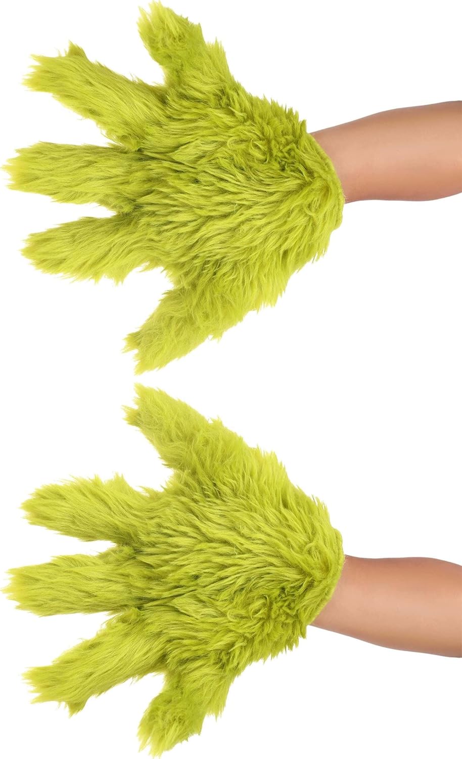 Elope The Grinch Deluxe Kids Faux Fur Gloves